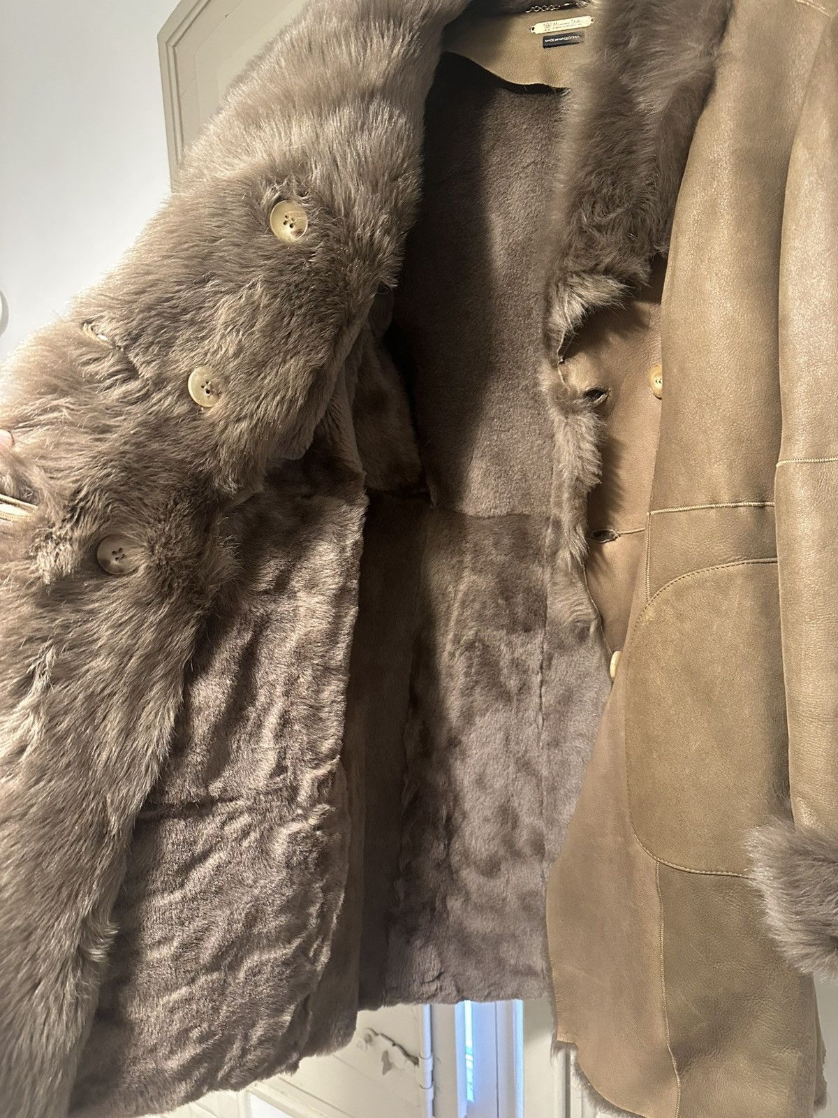 Massimo Dutti MASSIMO DUTTI SHEARLING COAT Size L / US 10 / IT 46 - 7 Thumbnail