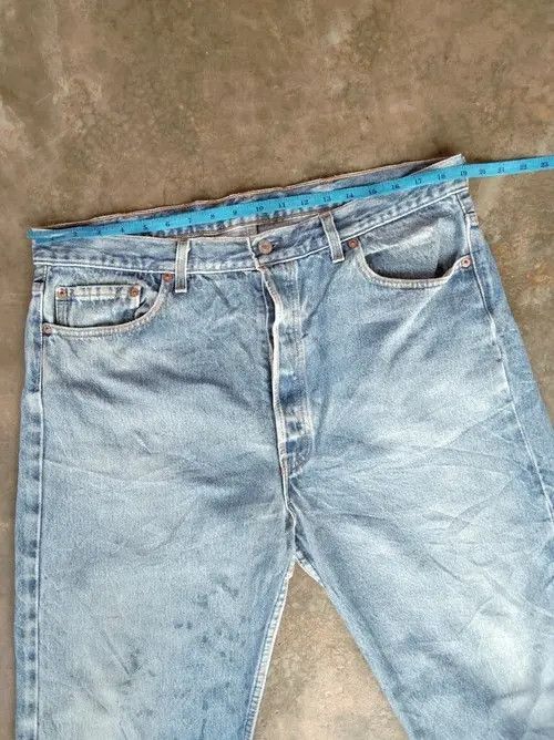 Levi's 90s Vintage Levis 501 Made In USA Distressed Jeans 38x30 Size US 38 / EU 54 - 6 Thumbnail