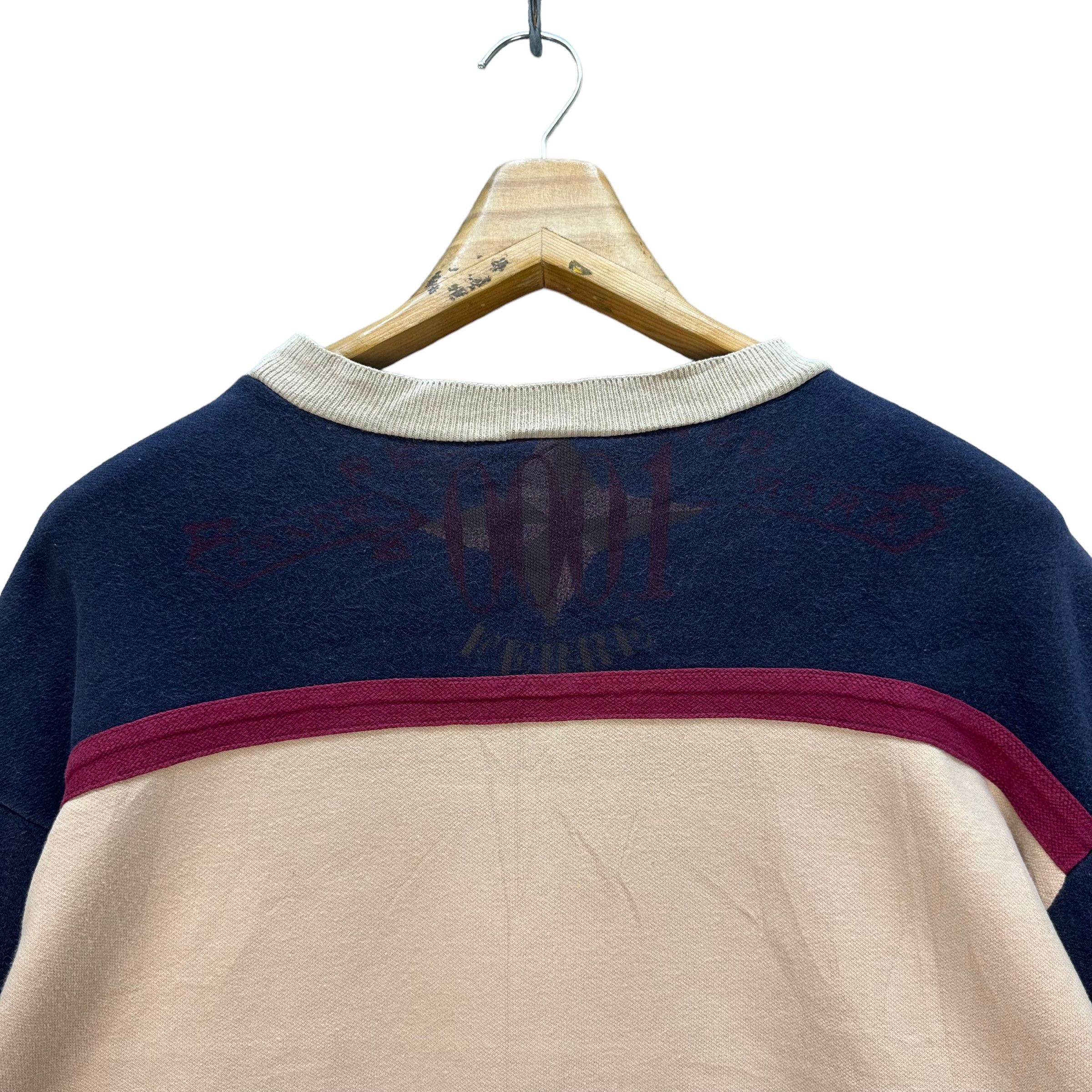 Japanese Brand STUDIO 0001 BY FERRE COLORBLOCK SWEATSHIRTS #7755-168 Size US L / EU 52-54 / 3 - 10 Thumbnail