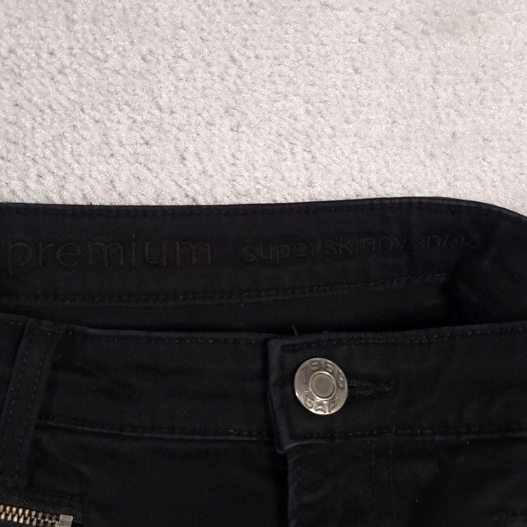 Gap Gap Jeans Women’s 10 30 Regular Black Zip Pockets Stretch Super Skinny Ankle Style Cropped Denim Mockup? Size 24" / US 00 / IT 34 - 5 Thumbnail