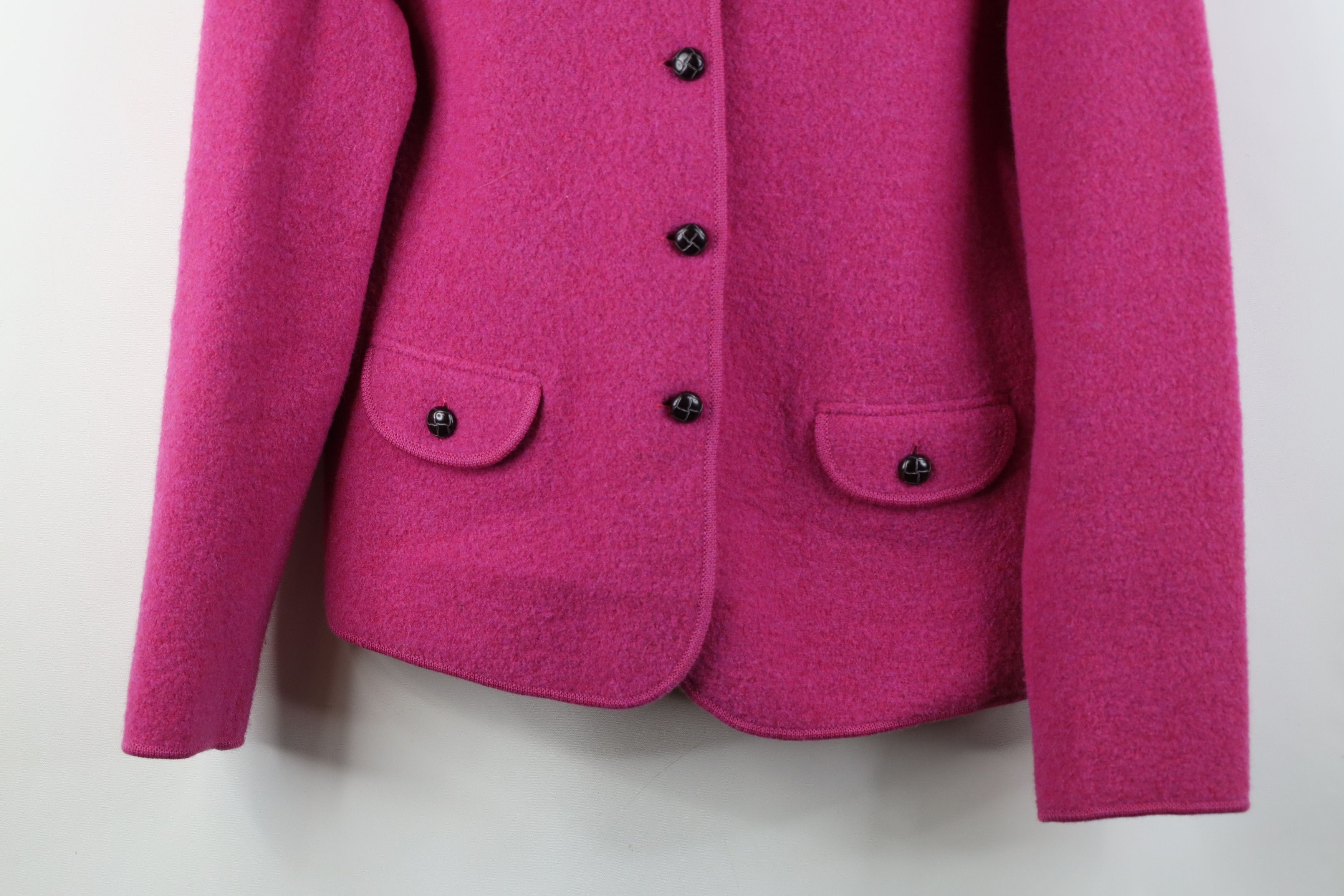 Lands' End Vintage Lands End Wool Button Blazer Sweater Jacket Jac Pink Size XL / US 12-14 / IT 48-50 - 3 Thumbnail