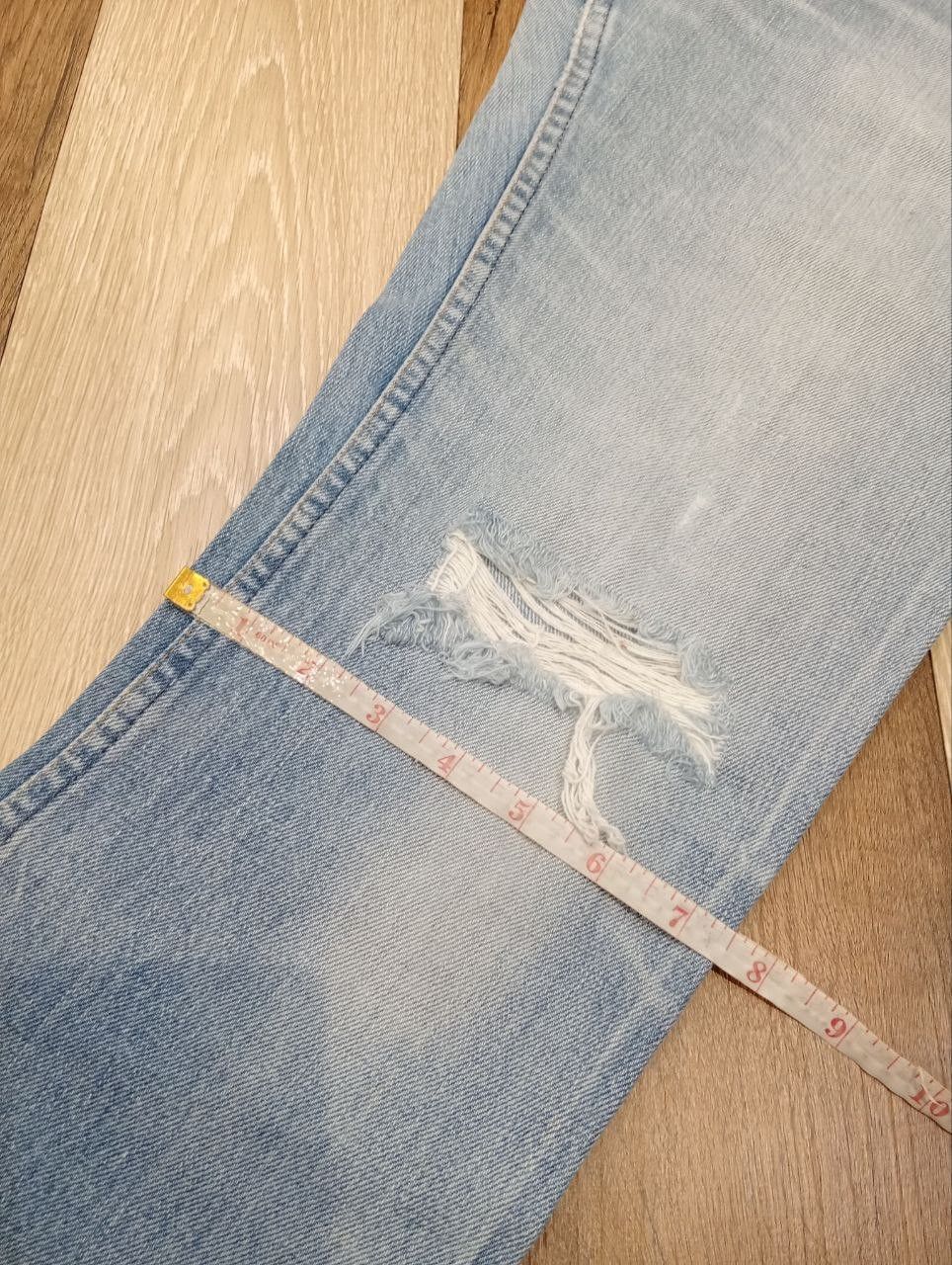Levi's Vintage Clothing LEVI'S VINTAGE ORANGE TAG BLUE DENIM FLARED PANTS Size US 31 - 20 Thumbnail