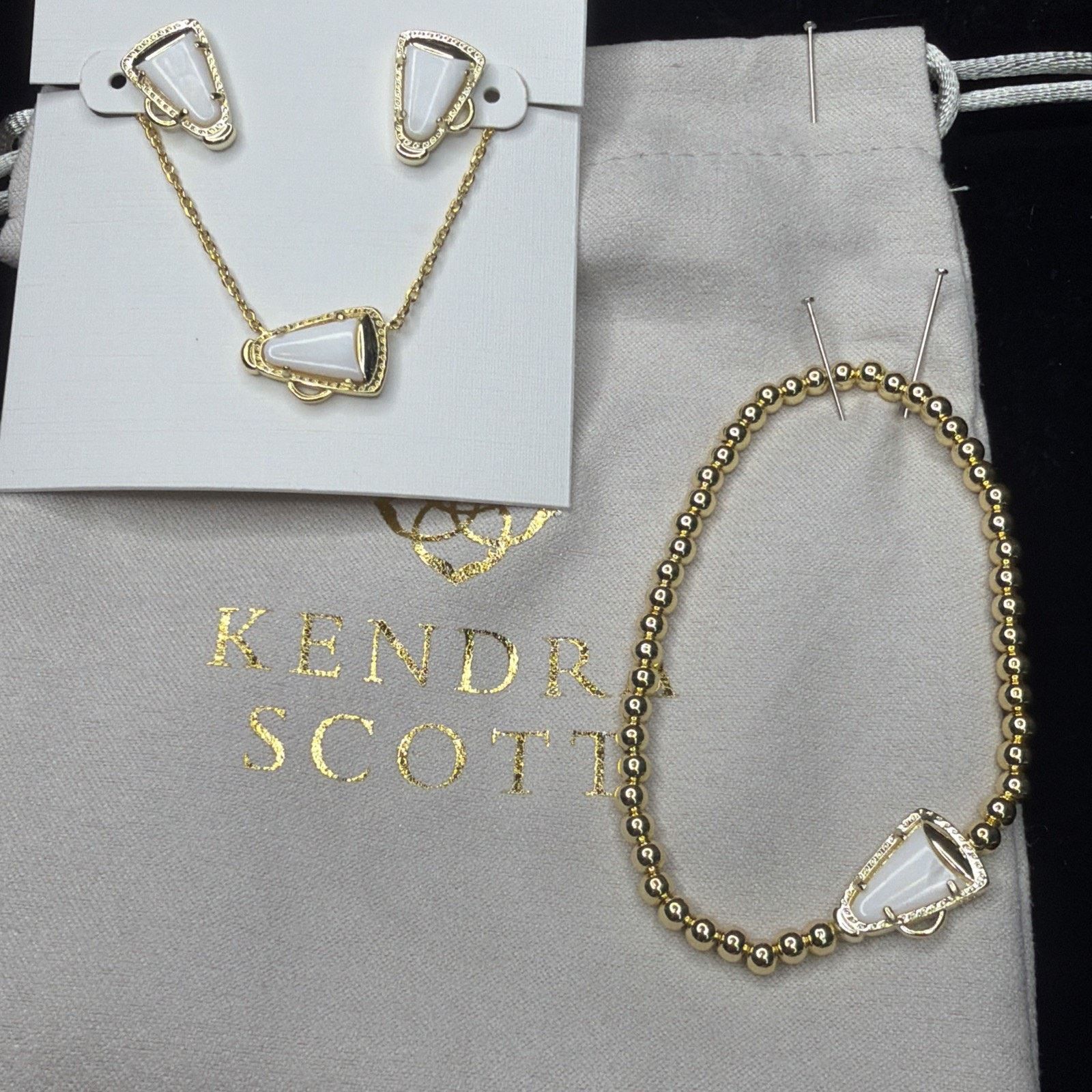 Kendra Scott Kendra Scott Cheer Necklace Earrings Stretch Bracelet 3 Set Size ONE SIZE - 7 Thumbnail