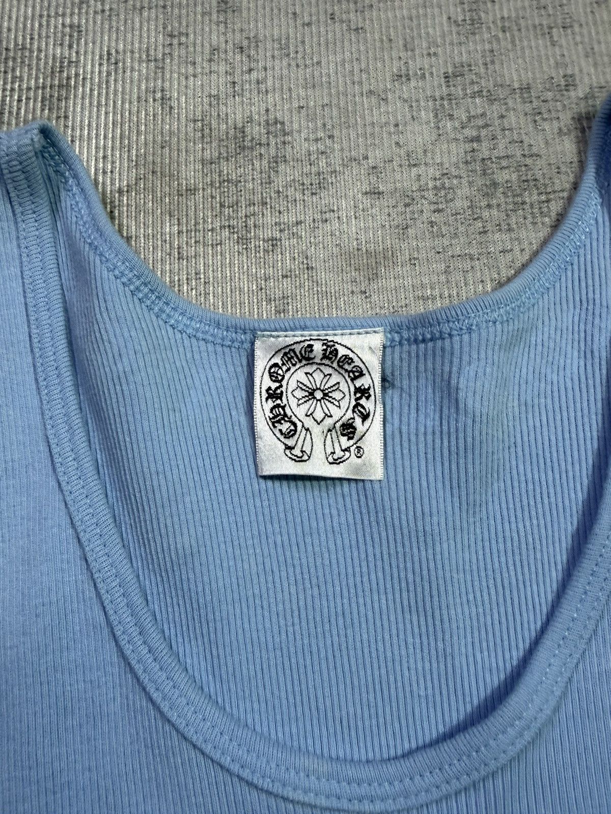 Chrome Hearts Y2K Hairy Cross Baby Blue Tanktop Size L / US 10 / IT 46 - 8 Thumbnail