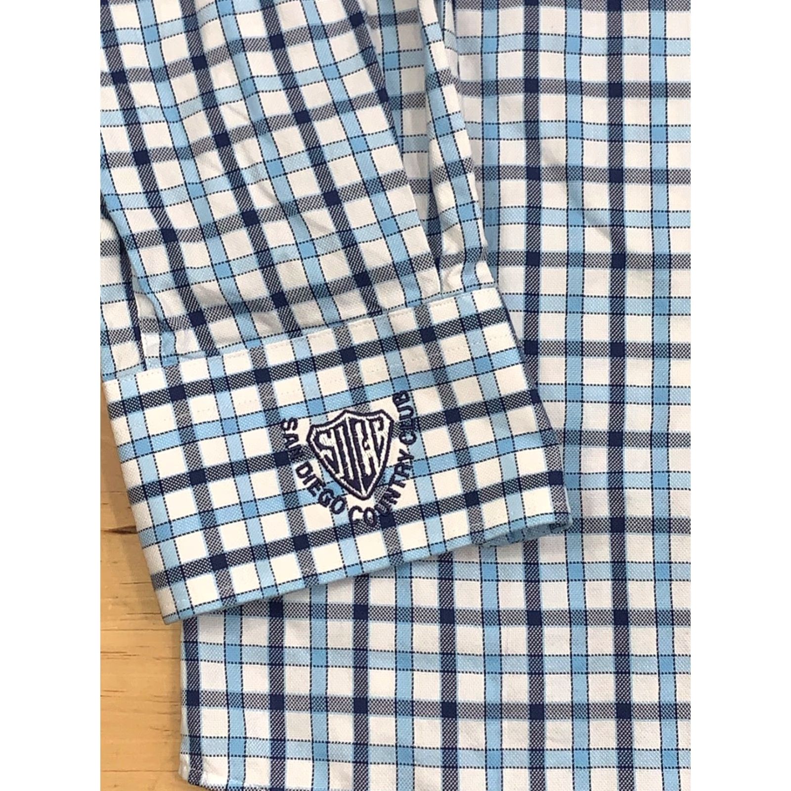 Peter Millar Peter Millar Mens Button-Up Plaid Shirt M Blue Long Sleeve Size US M / EU 48-50 / 2 - 3 Thumbnail