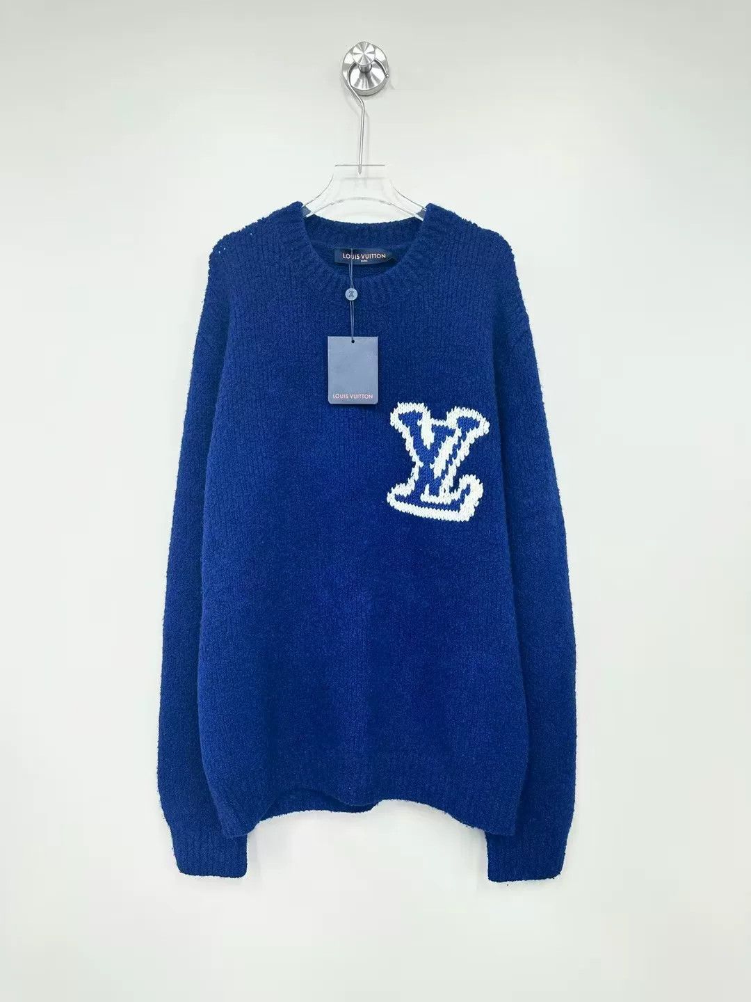 Louis Vuitton Blue Teddy Logo Sweater