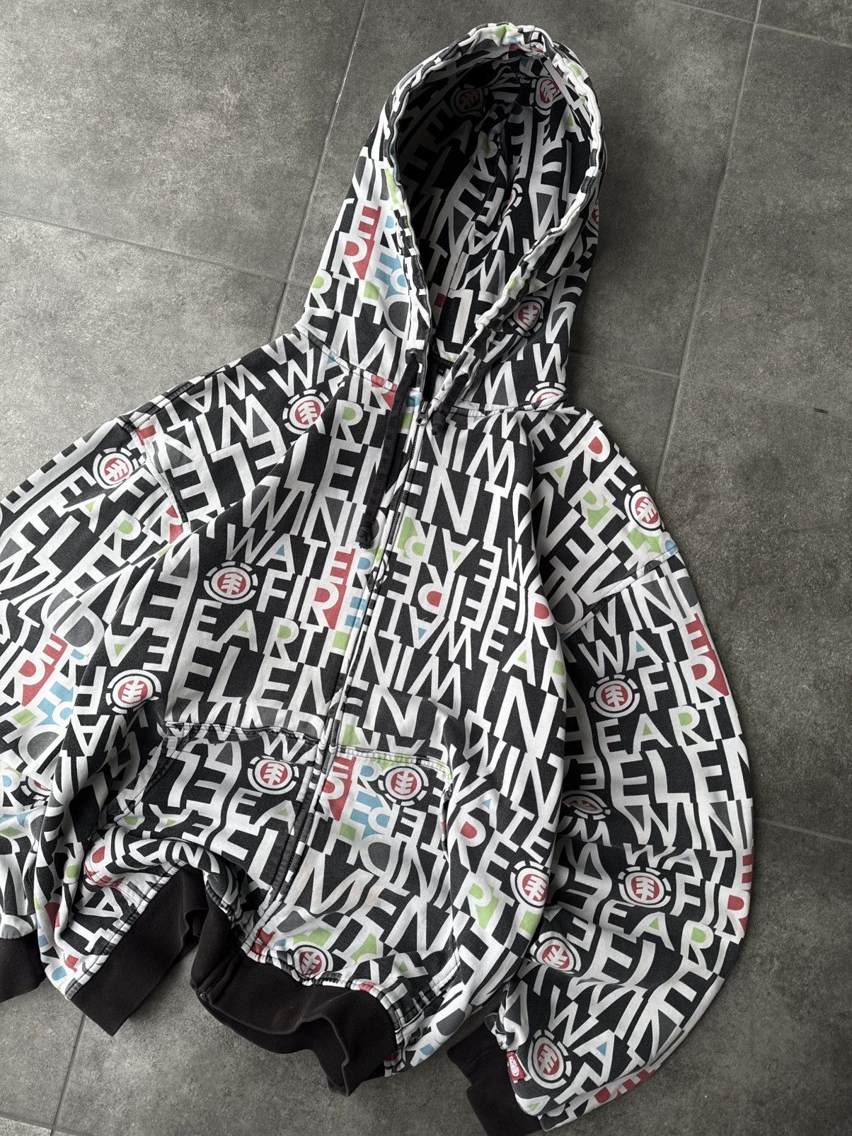 Element Crazy Vintage Y2K Element Zip Up Hoodie Skater Opium Size US XL / EU 56 / 4 - 3 Thumbnail