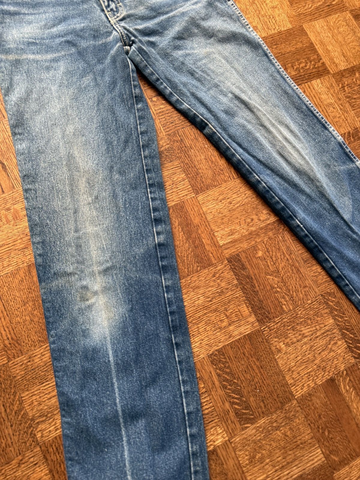 Jordache Vintage 80s Jordache Faded Denim Jeans 28x33 Size US 28 / EU 44 - 3 Thumbnail