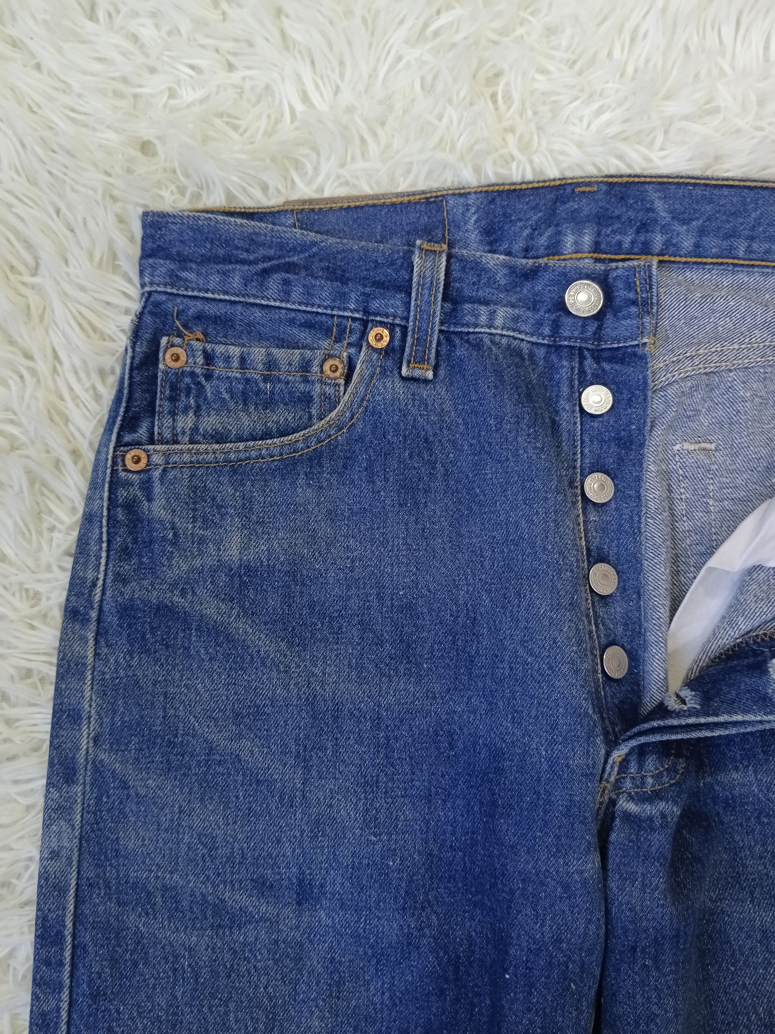 Levi's Vintage Clothing VINTAGE 90s LEVIS 501 DENIM PANTS Size US 29 - 3 Thumbnail