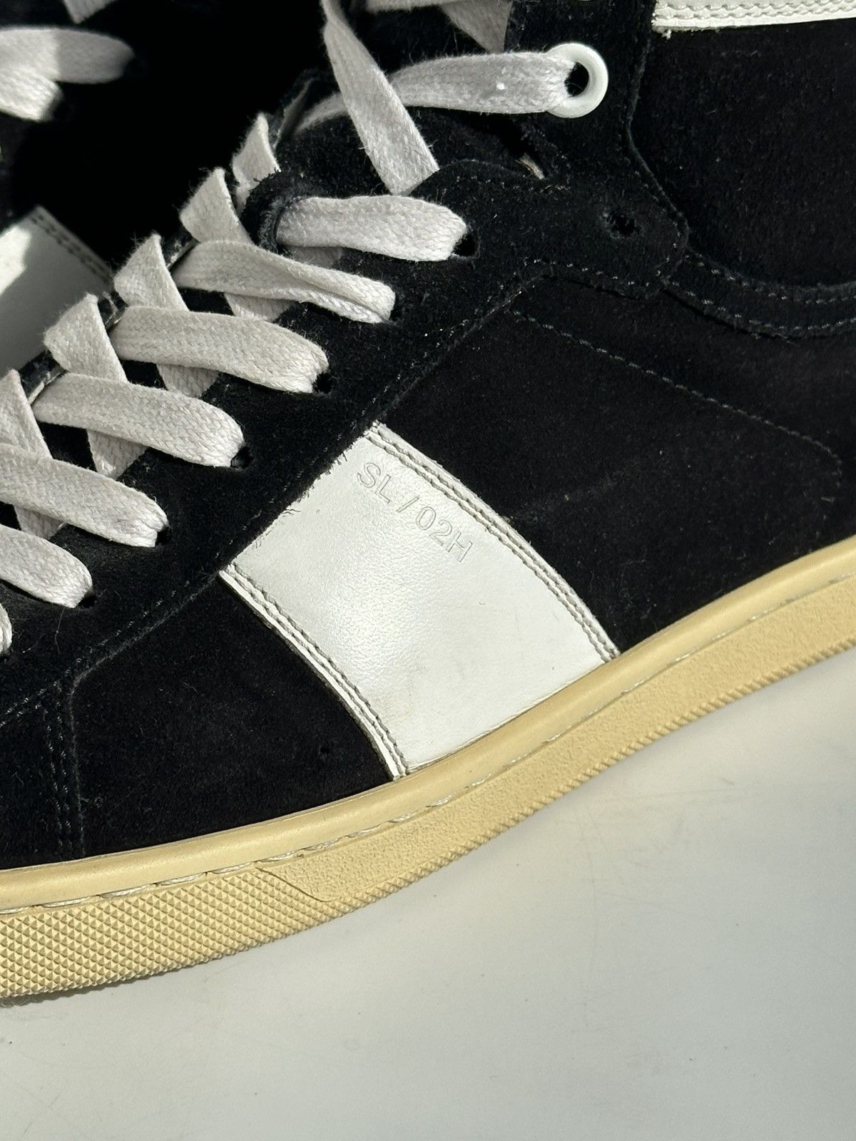 Saint Laurent Paris *sz36* SAINT LAURENT Hedi Slimane Suede Sneakers Black logo Size US 6 / IT 36 - 8 Thumbnail