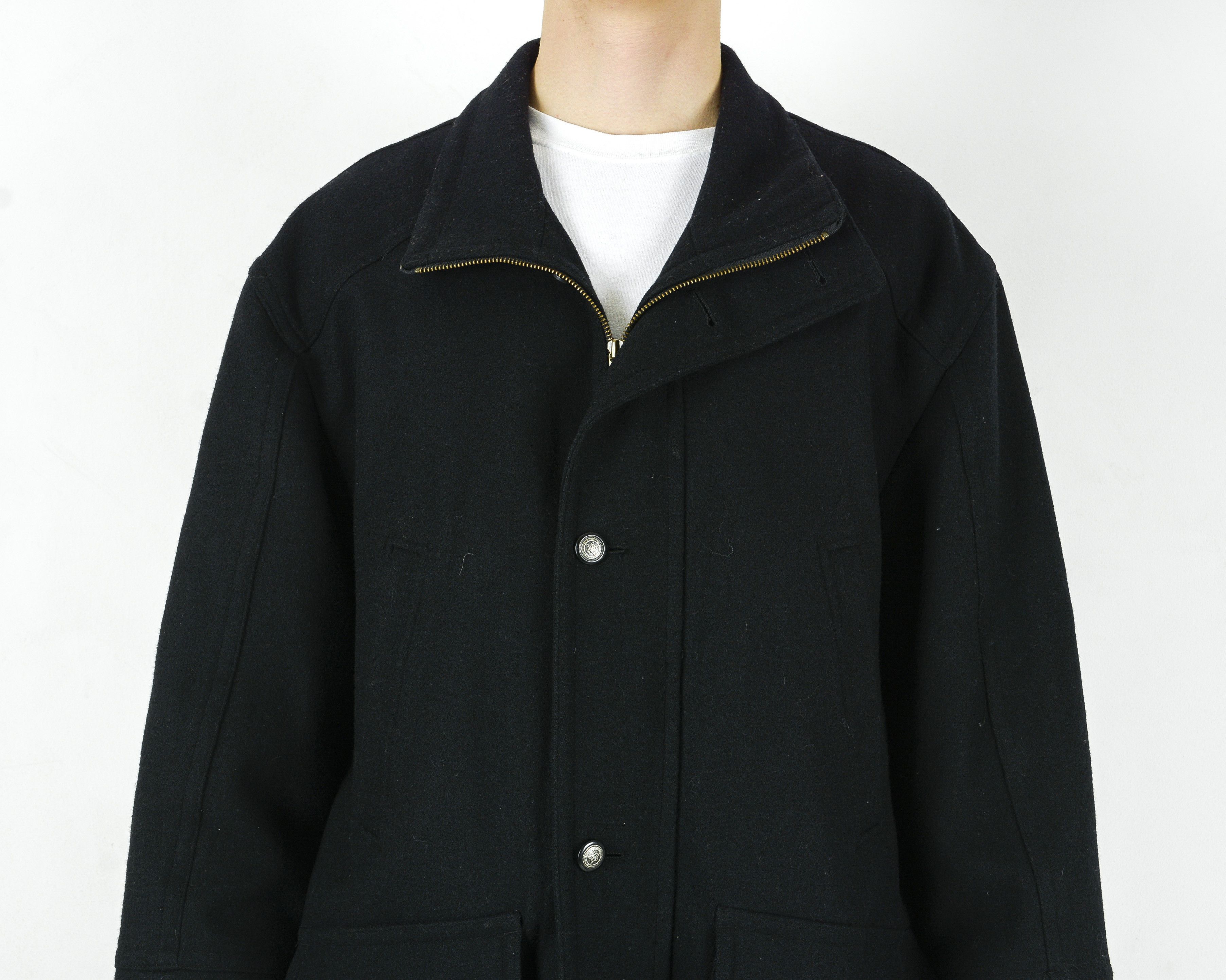 Vintage KARLSBURG US 40 UK Wool Trench Jacket Pea Overcoat Vintage M Size US M / EU 48-50 / 2 - 4 Thumbnail