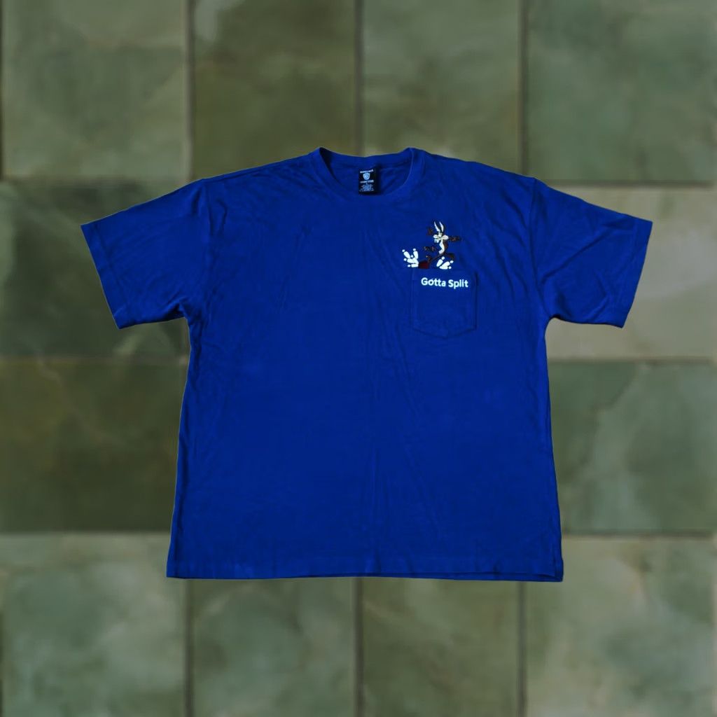 Vintage WARNER BROS WILE E. COYOTE BOWLING GOTTA SPLIT MENS T SHIRT VTG 90S XL BLUE Size US XL / EU 56 / 4 - 1 Thumbnail