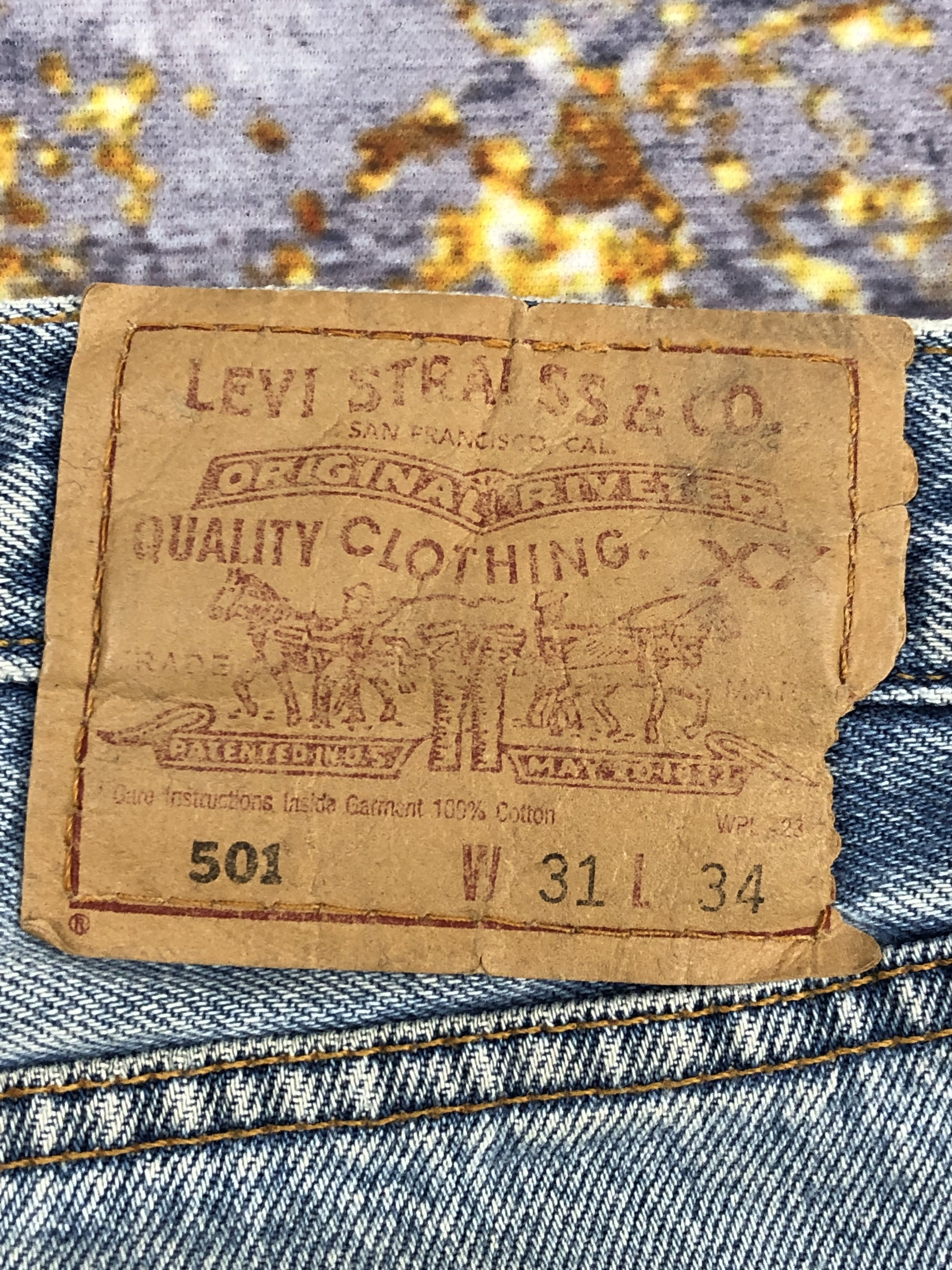 Levi's Vintage Levis 501 Light Blue Button Fly Jeans DPP0051 Size US 31 - 5 Thumbnail