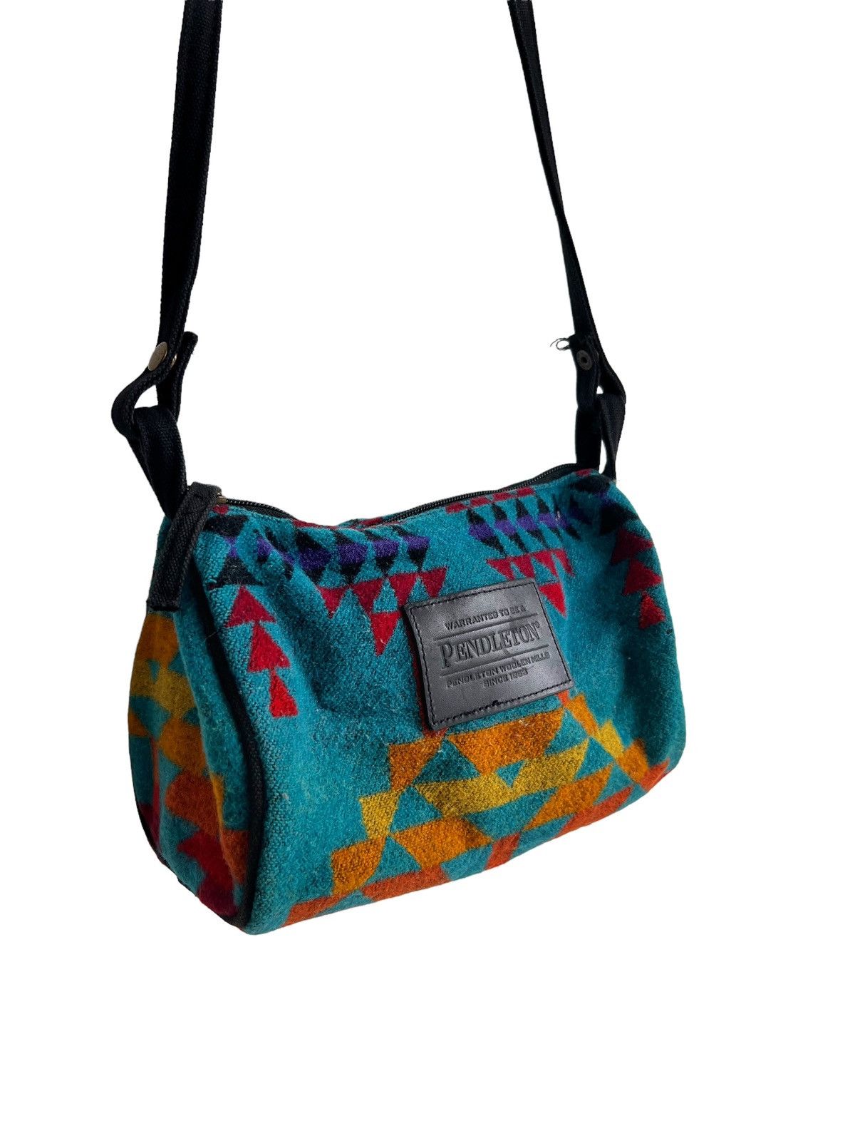Dry Bones OG Pendleton 🇺🇸 Navajo Printed Wool Small Duffle Gym Bag Size ONE SIZE - 1 Thumbnail