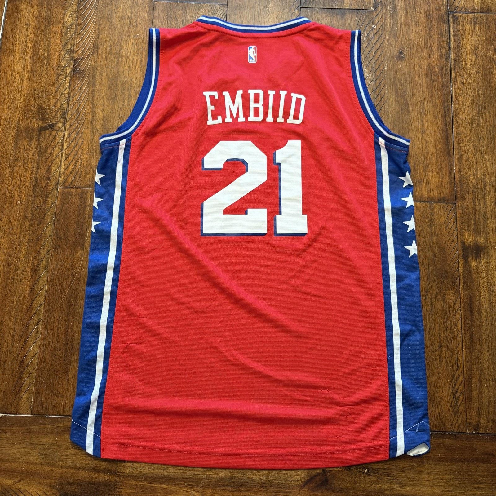 Vintage Philadelphia 76ers Jersey Youth XL Joel Embiid 21 Fanatics Size XL / US 12-14 / IT 48-50 - 2 Thumbnail