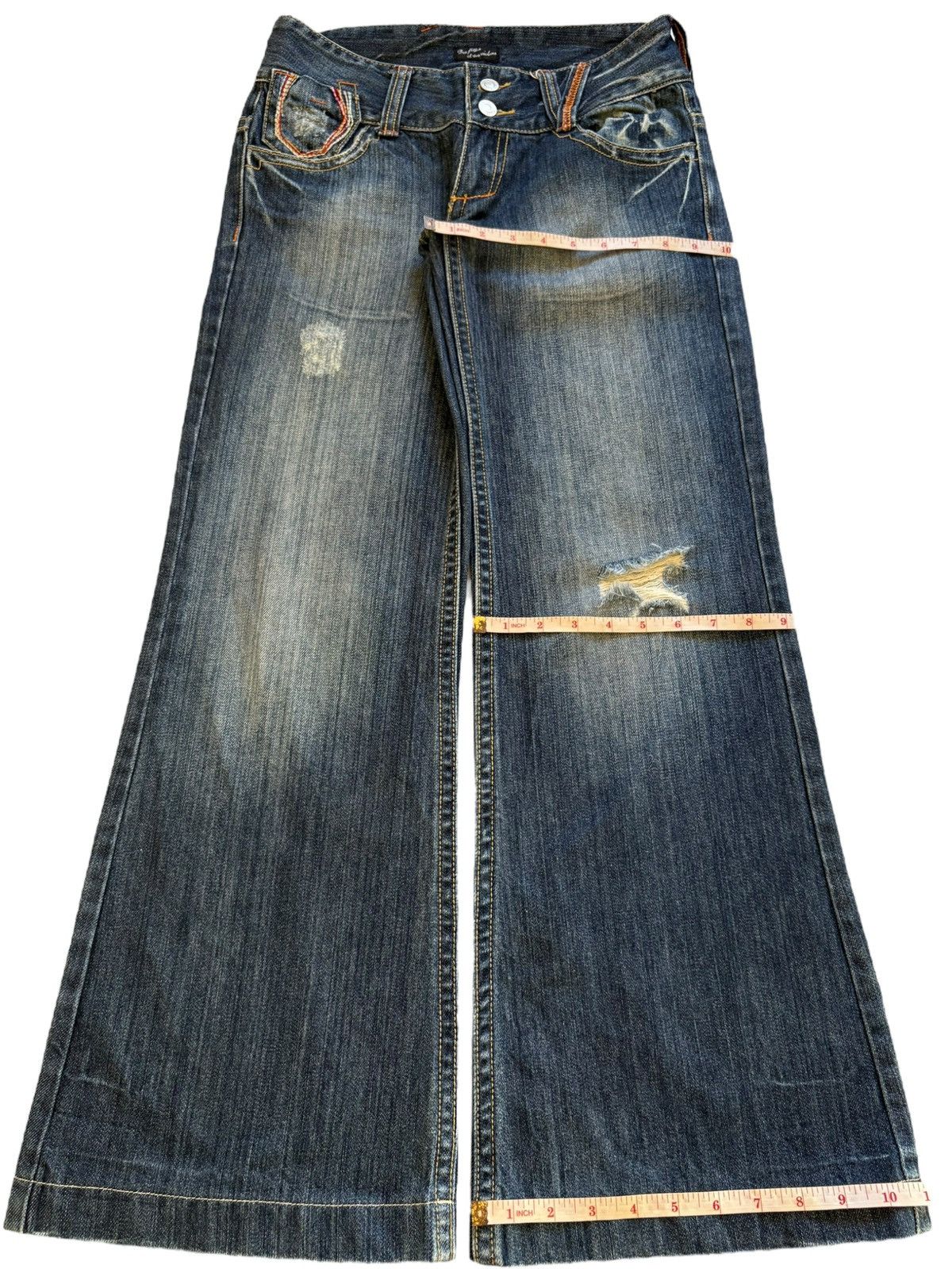 Japanese Brand Vintage Japanese Brand Blue Wash Bootcut Flare Jeans Size US 29 - 15 Thumbnail