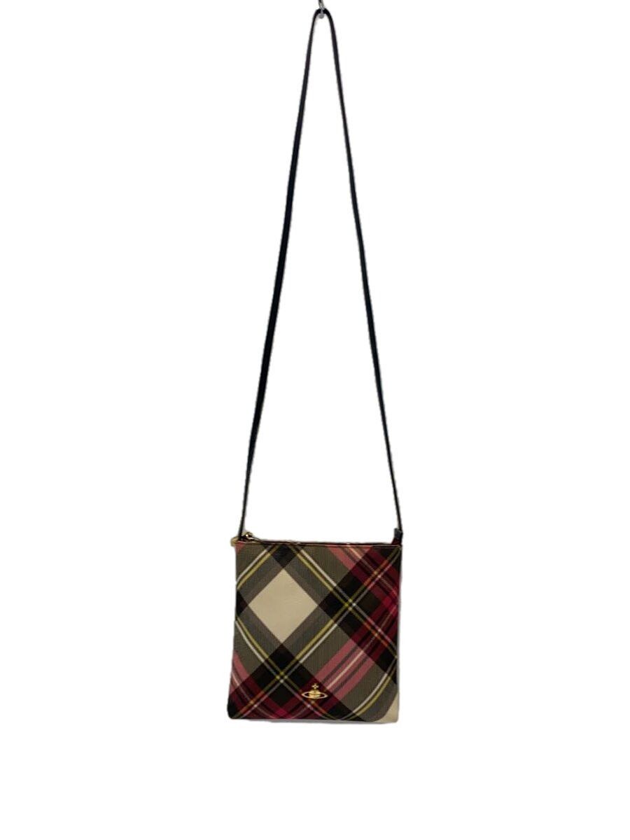 Vivienne Westwood Plaid Orb Leather Shoulder Bag Size ONE SIZE - 1 Thumbnail