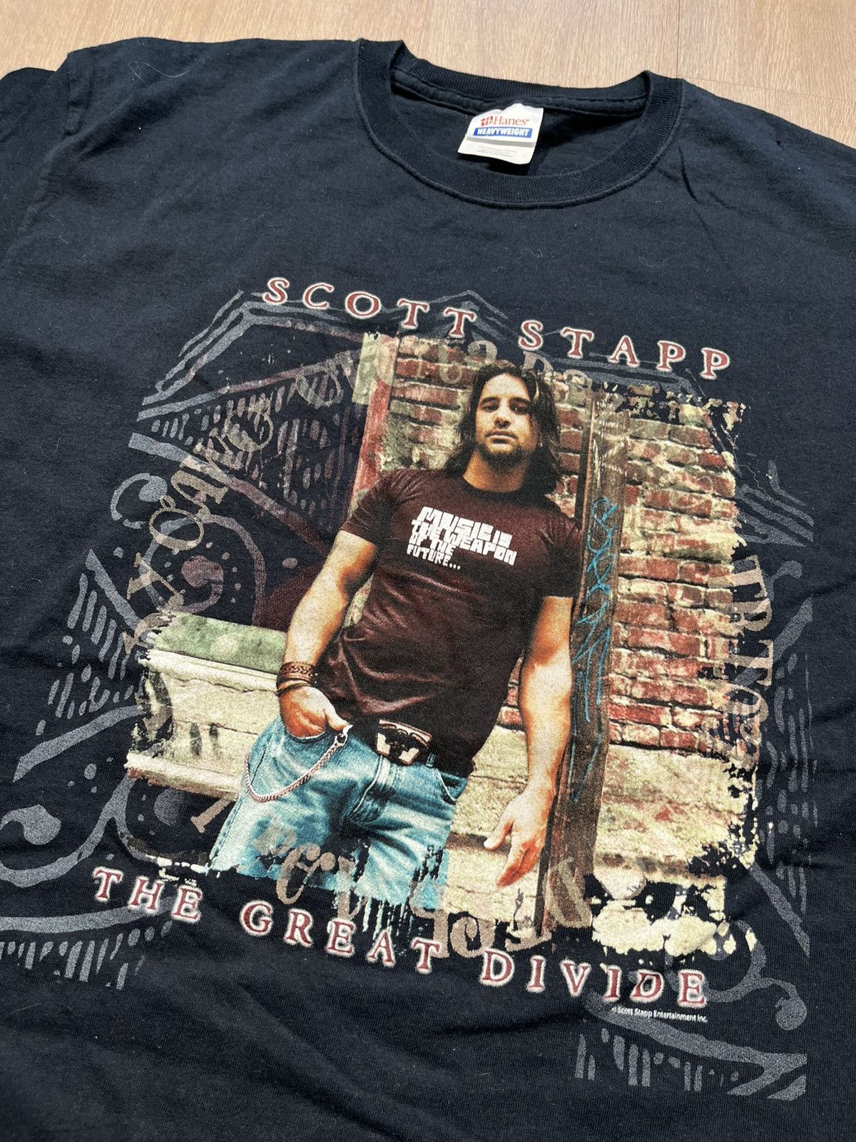 Vintage Scott Stapp Shirt Large Size US L / EU 52-54 / 3 - 3 Thumbnail