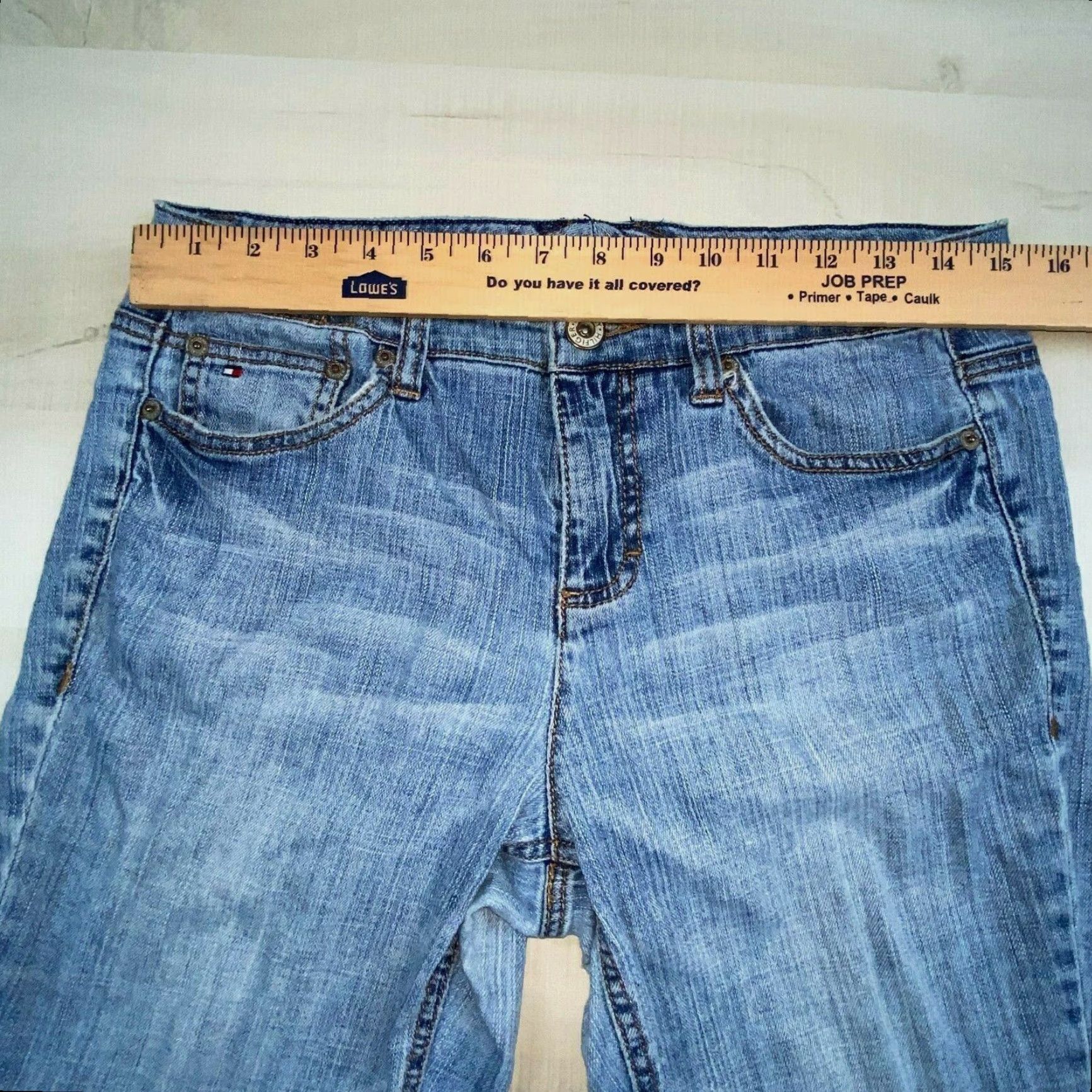 Tommy Hilfiger Tommy Hilfiger Women's Bootcut Jeans Blue Size 8 30x27.5 Classic Rise Cotton Blend Size 30" / US 8 / IT 44 - 7 Thumbnail