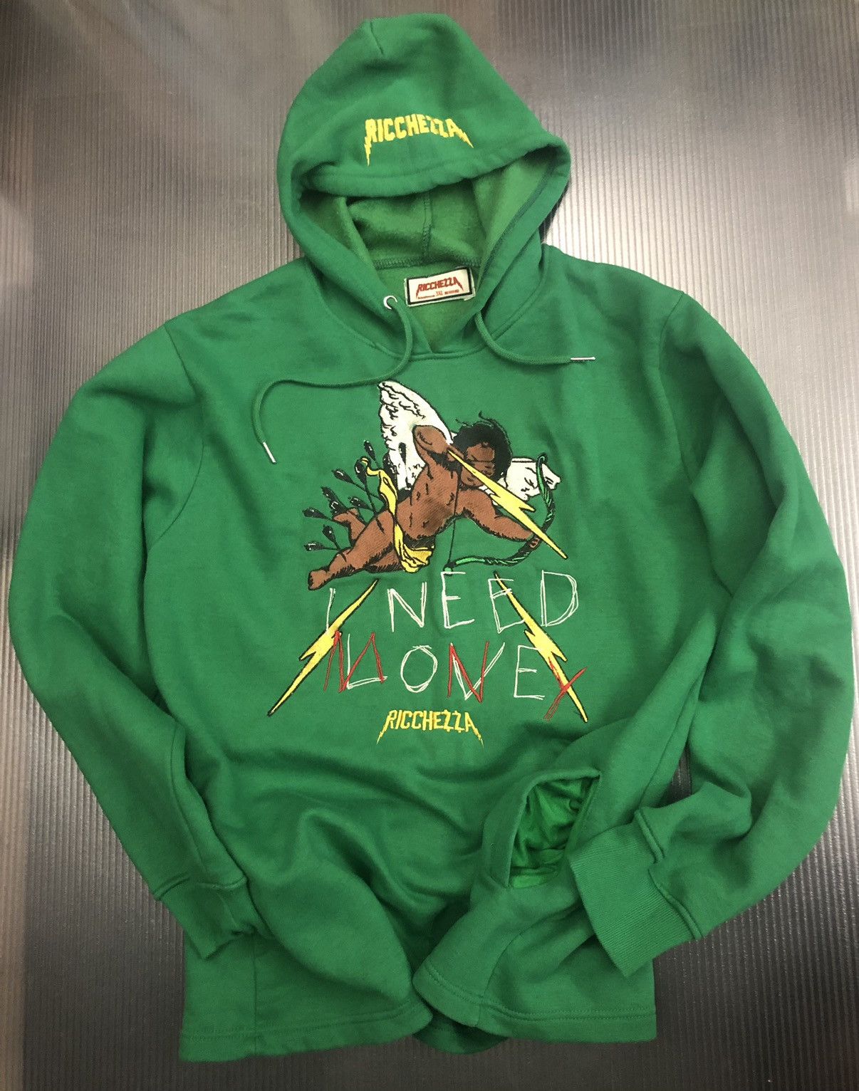 Designer Ricchezza forever love hurts money heals hoodie 3XL Size US XXL / EU 58 / 5 - 7 Thumbnail