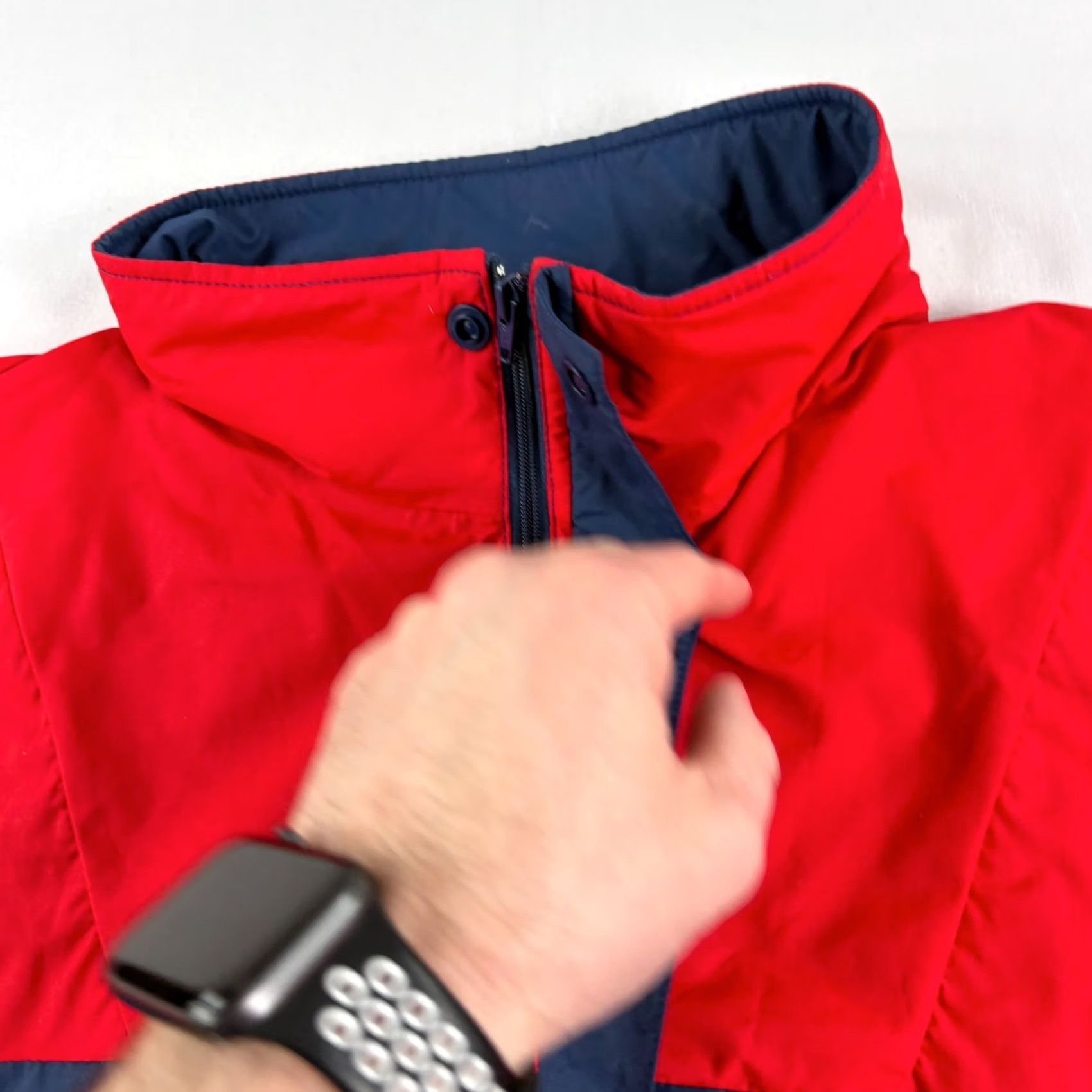 Helly Hansen VINTAGE Helly Hansen Jacket Mens L Blue Red Windbreaker Packable Full Zip 90s Mens Size US L / EU 52-54 / 3 - 3 Thumbnail