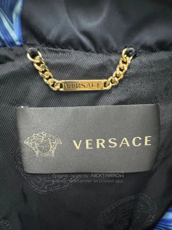 Versace Versace Men's Blue Logo Puffer Jacket . Size US XL / EU 56 / 4 - 3 Thumbnail