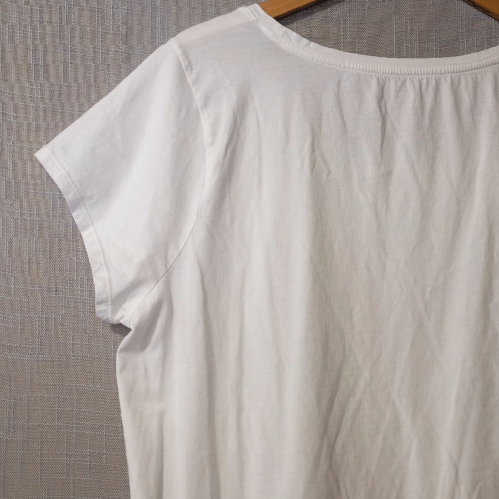 Vintage EUC Pure Jill T-Shirt Women’s XL White 100% Pima Cotton High-Low Tee Casual Easy Care Size XL / US 12-14 / IT 48-50 - 7 Thumbnail