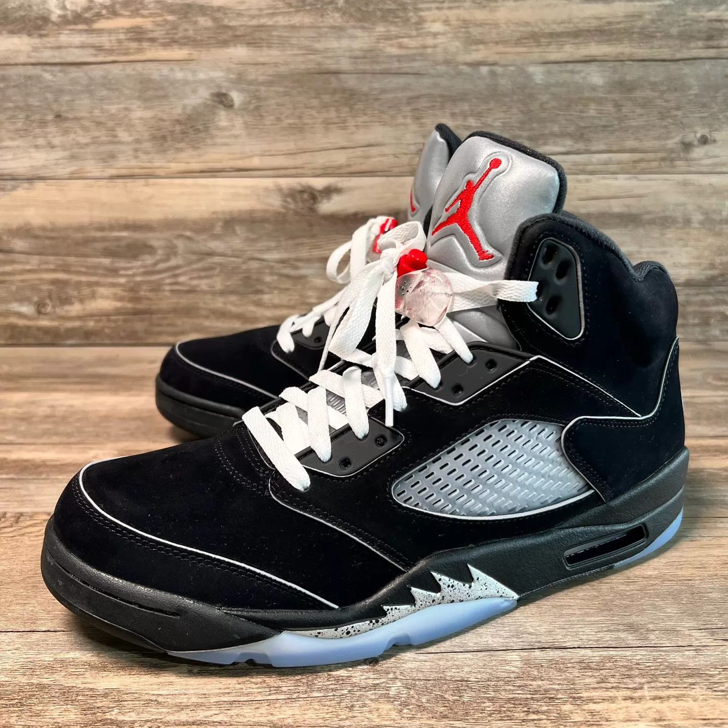 Nike Air Jordan 5 AJ5 Black Silver 44.5 US HF3975-001 Size US 11.5 / EU 44-45 - 1 Thumbnail