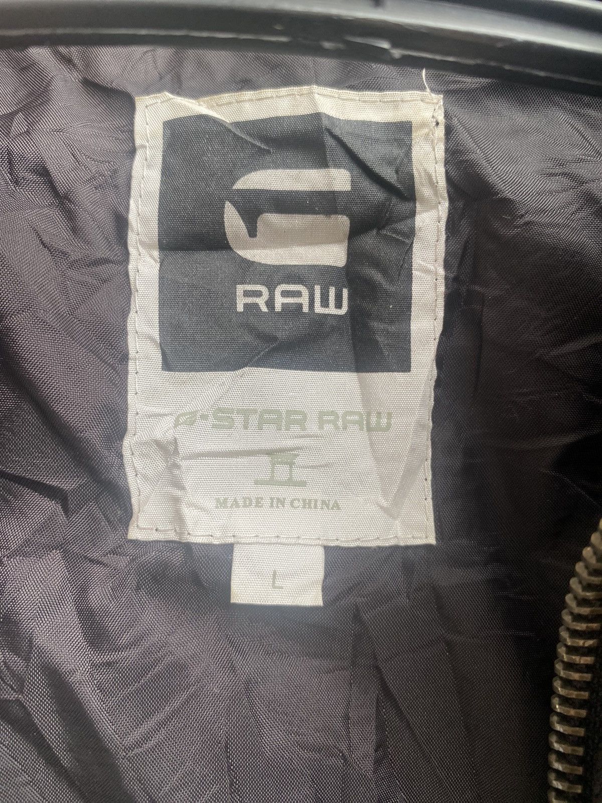 G-Star Rare G STAR Raw Denim quilted bomber down jacket Large size Size US L / EU 52-54 / 3 - 7 Thumbnail