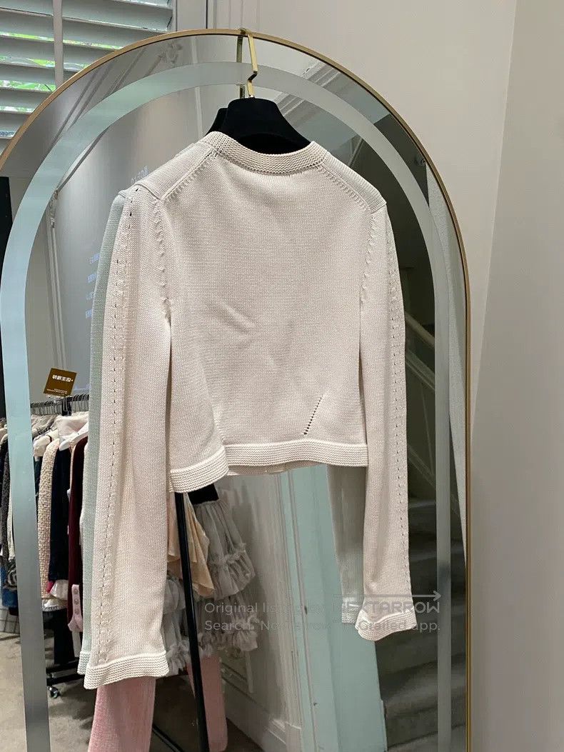 Chanel Chanel 21-year-old equestrian series white knitted cardiga Size XS / US 0-2 / IT 36-38 - 3 Thumbnail