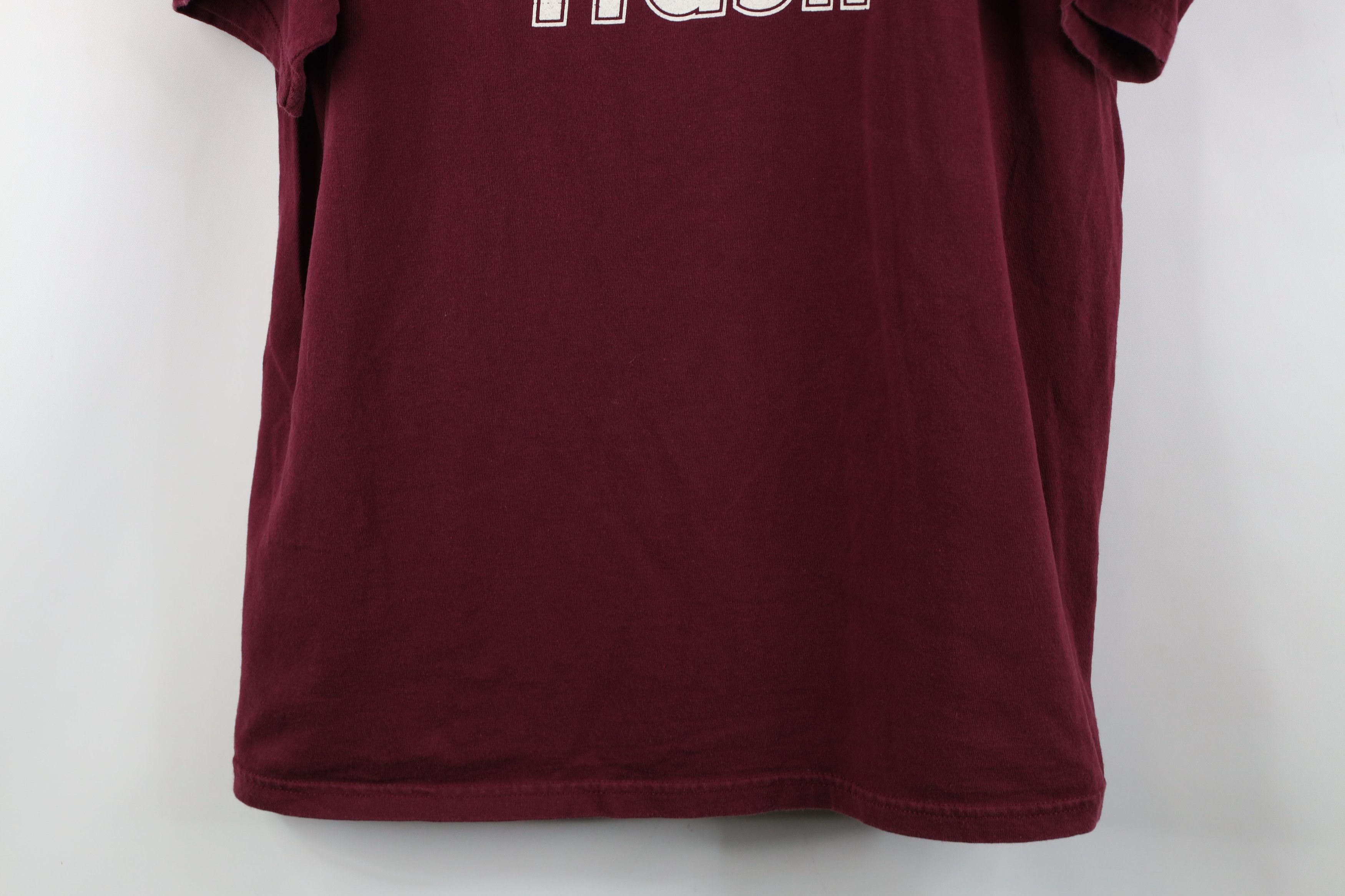Vintage Vintage 90s Y2K Streetwear Skateboarding T-Shirt Maroon Size US XL / EU 56 / 4 - 3 Thumbnail