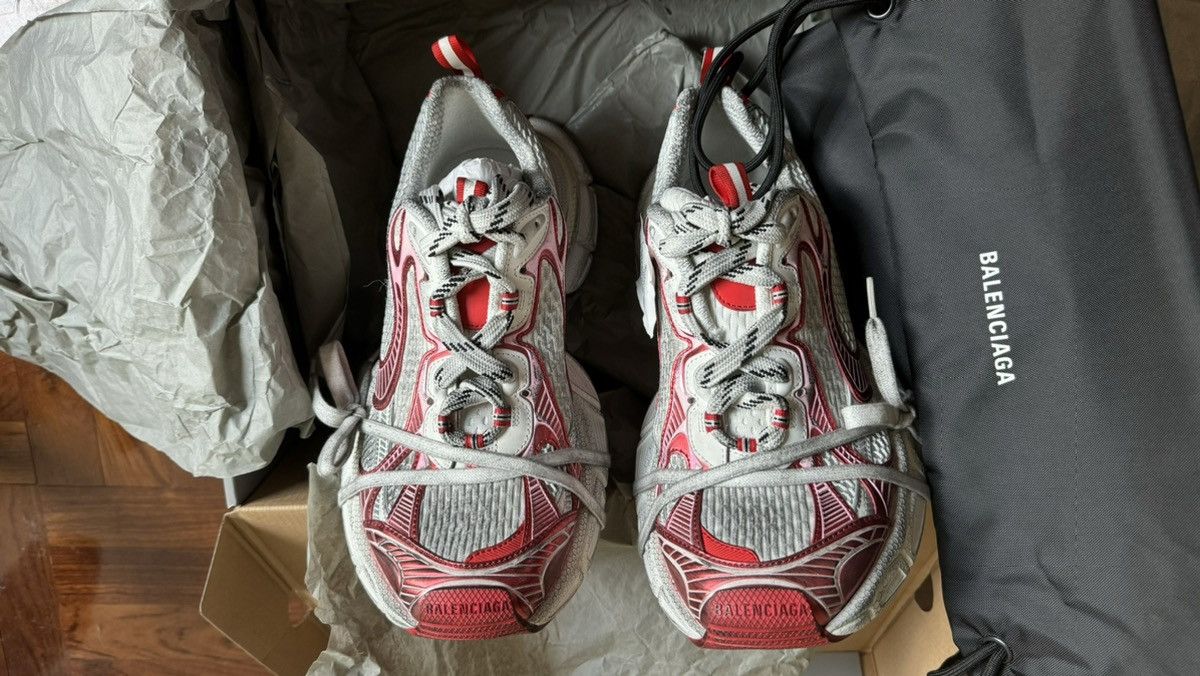 Balenciaga Balenciaga Red White 3XL Sneakers Size US 10 / EU 43 - 1 Thumbnail