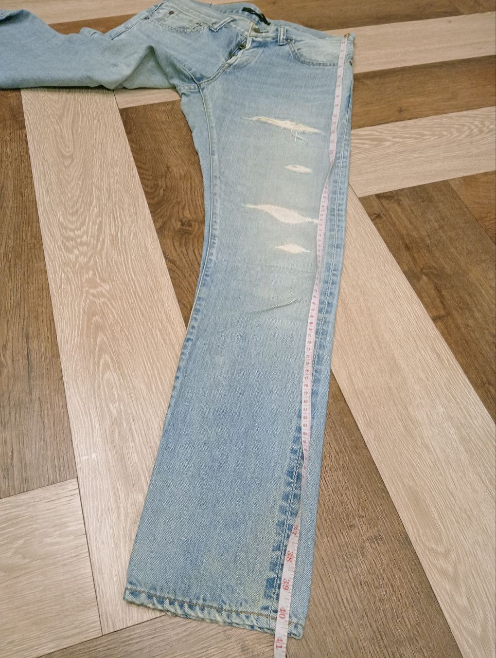 Johnbull JOHN BULL JAPAN SELVEDGE DISTRESSED JEANS - SIZE 30 Size US 30 / EU 46 - 15 Thumbnail