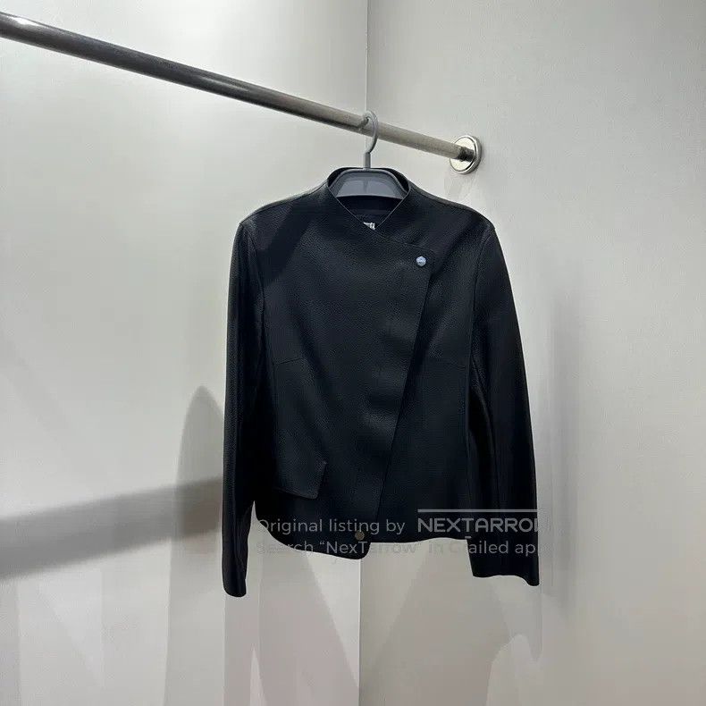 Hermes Hermes Deer Leather Irregular Zipper Leather Jacket Size XS / US 0-2 / IT 36-38 - 1 Thumbnail