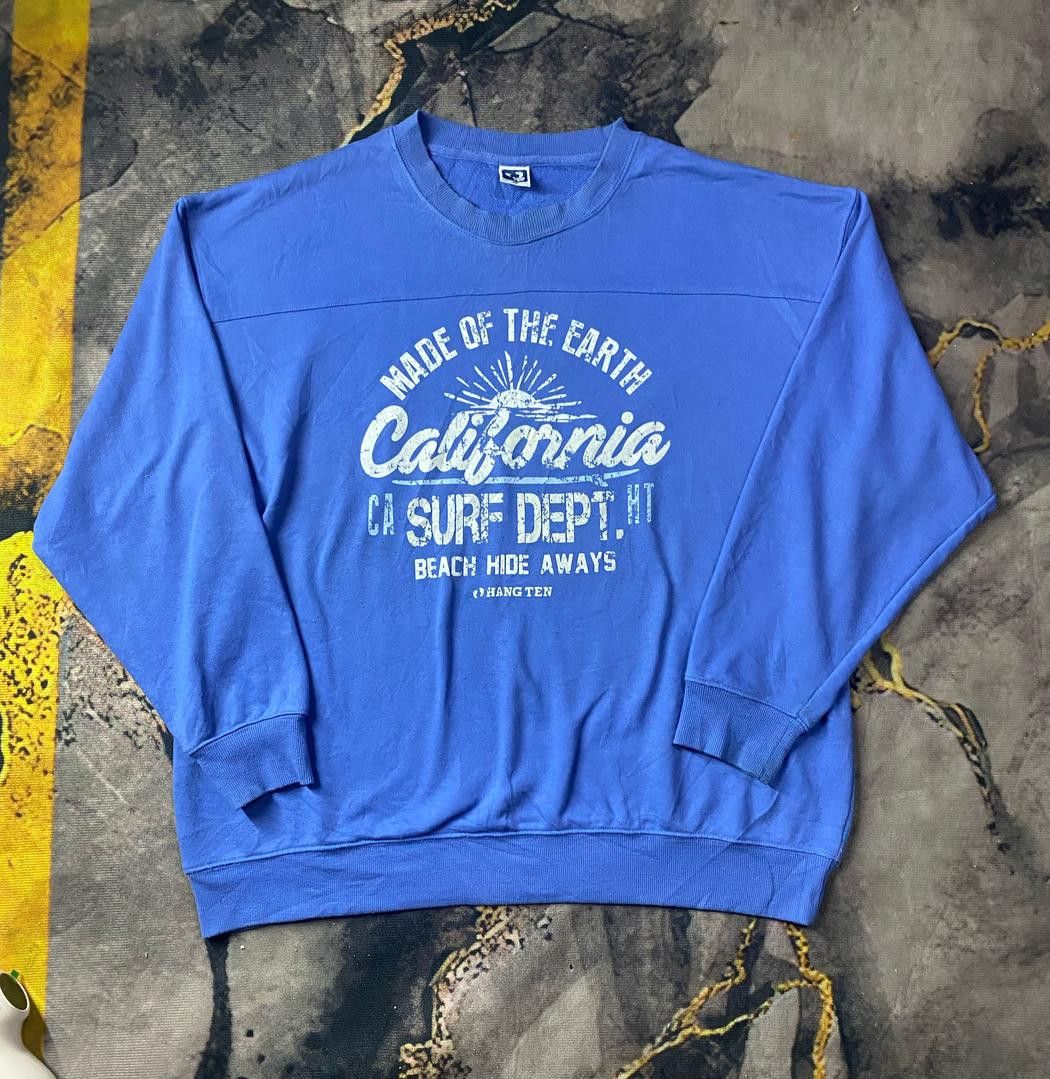 Hang Ten × Japanese Brand Vintage Hang Ten Sweatshirt Size US L / EU 52-54 / 3 - 1 Thumbnail