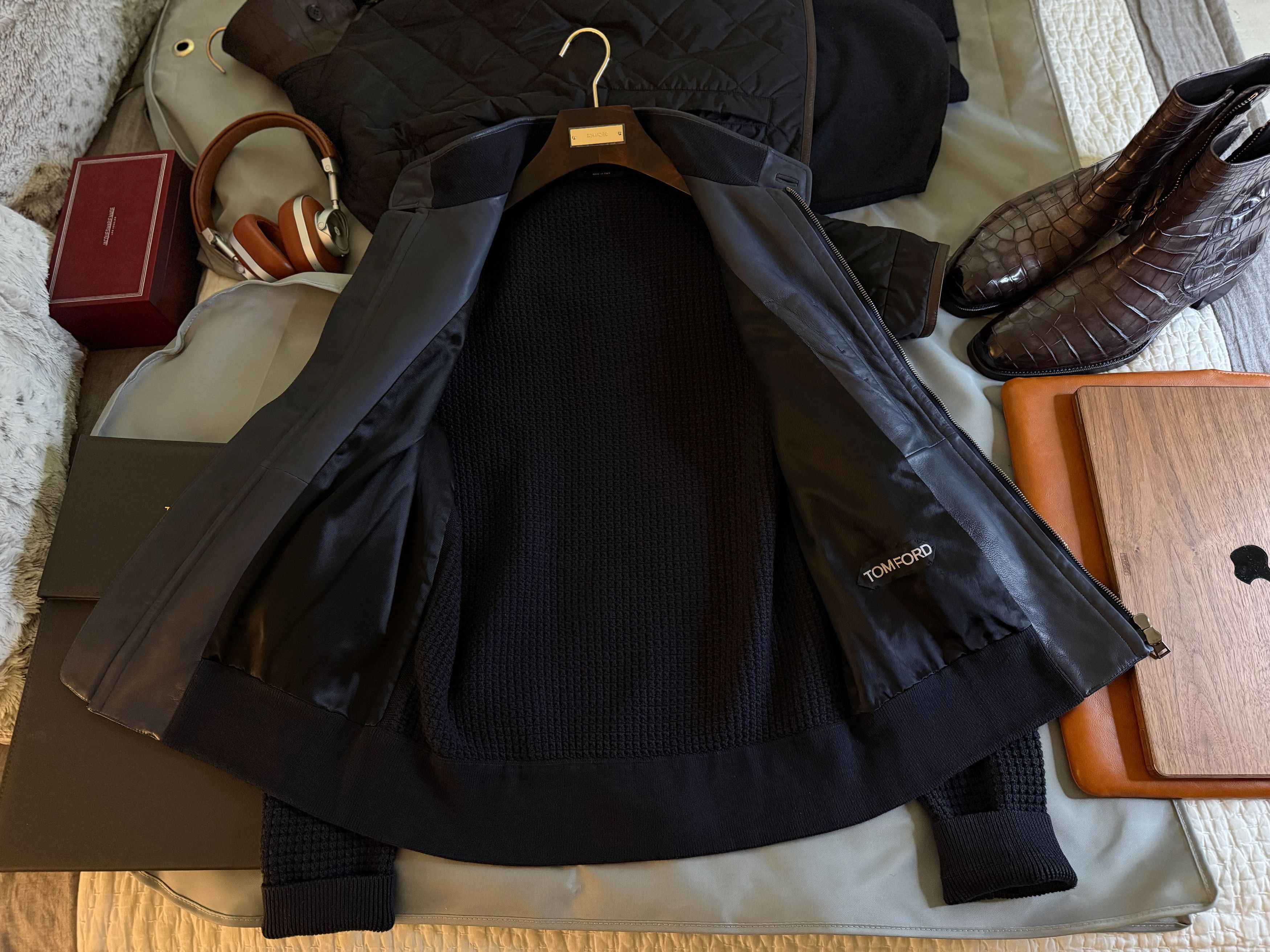 Tom Ford Ultimate TOM FORD $6,300 w/tax Suede Complex Waffle Knit Size US M / EU 48-50 / 2 - 13 Thumbnail