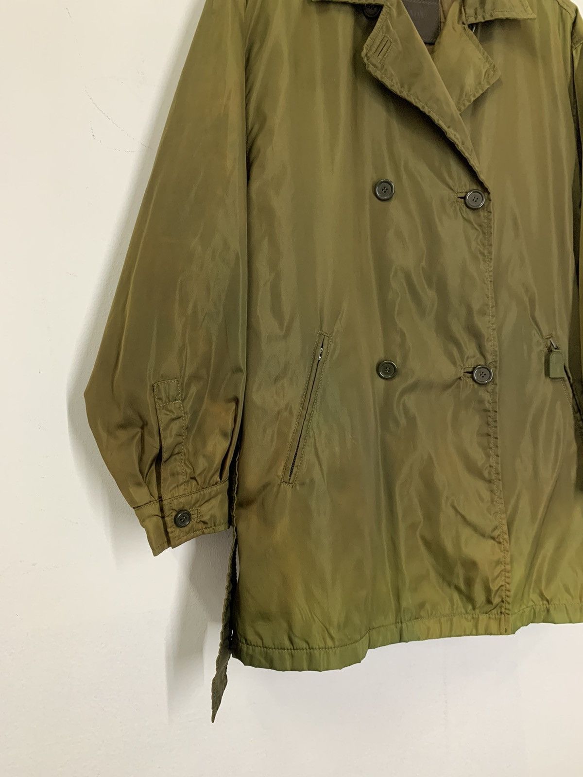 Prada Vintage Nylon Insulated Belted Trench Coat Jacket Size US L / EU 52-54 / 3 - 3 Thumbnail