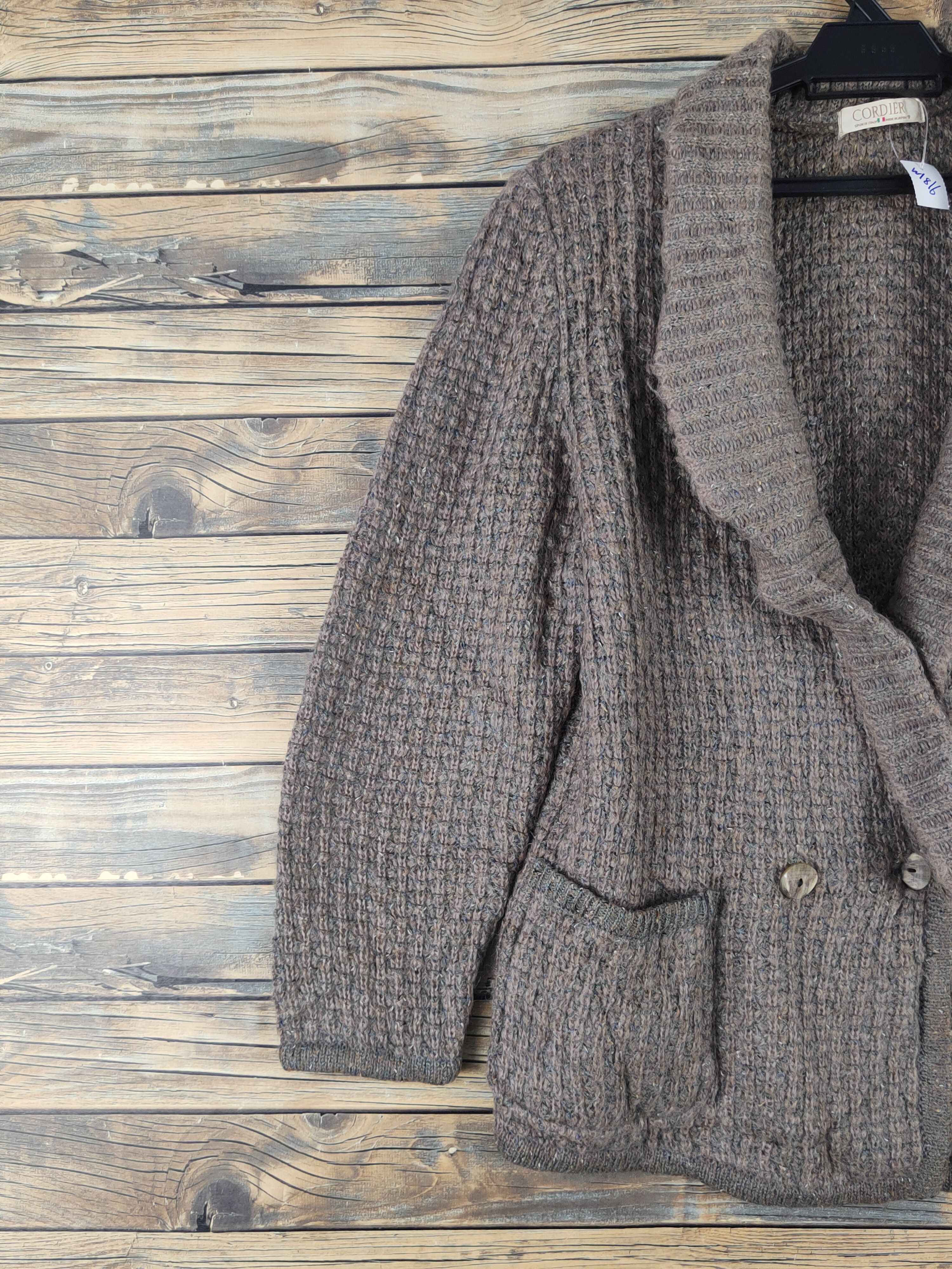 Vintage Cordier Brown Knitwear Cardigan #W1816 Size M / US 6-8 / IT 42-44 - 3 Thumbnail