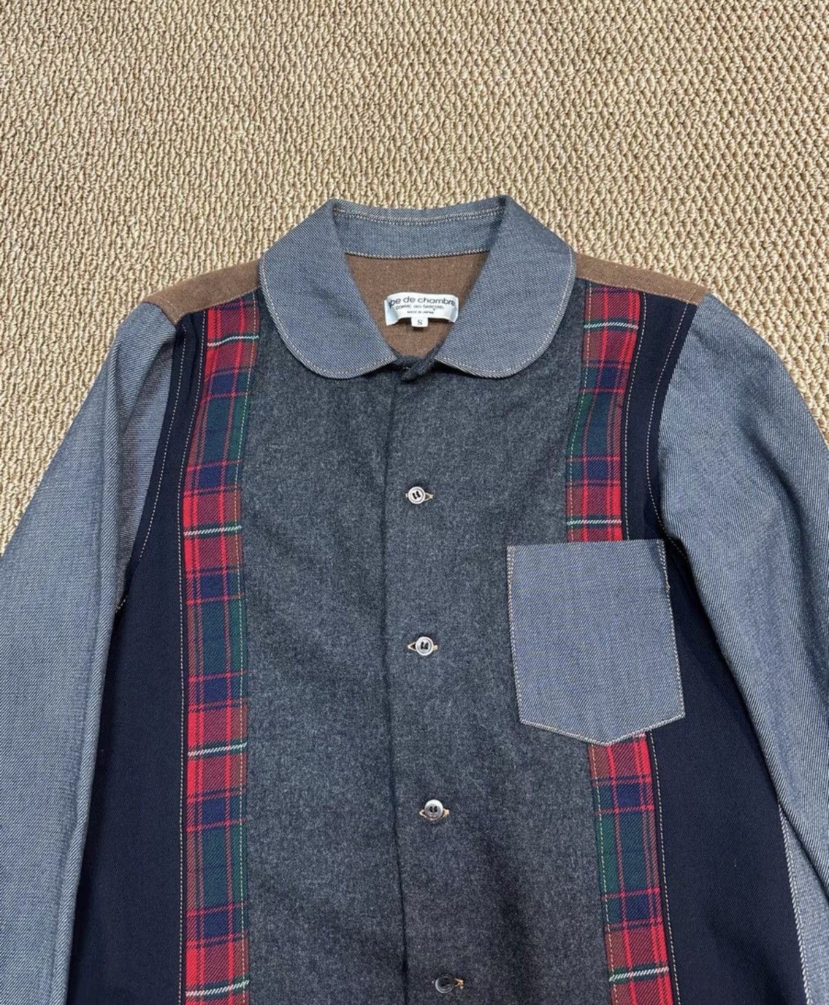 Comme des Garcons Comme des Garçons Multi-Fabric Patchwork Shirt K23 Size US S / EU 44-46 / 1 - 4 Thumbnail