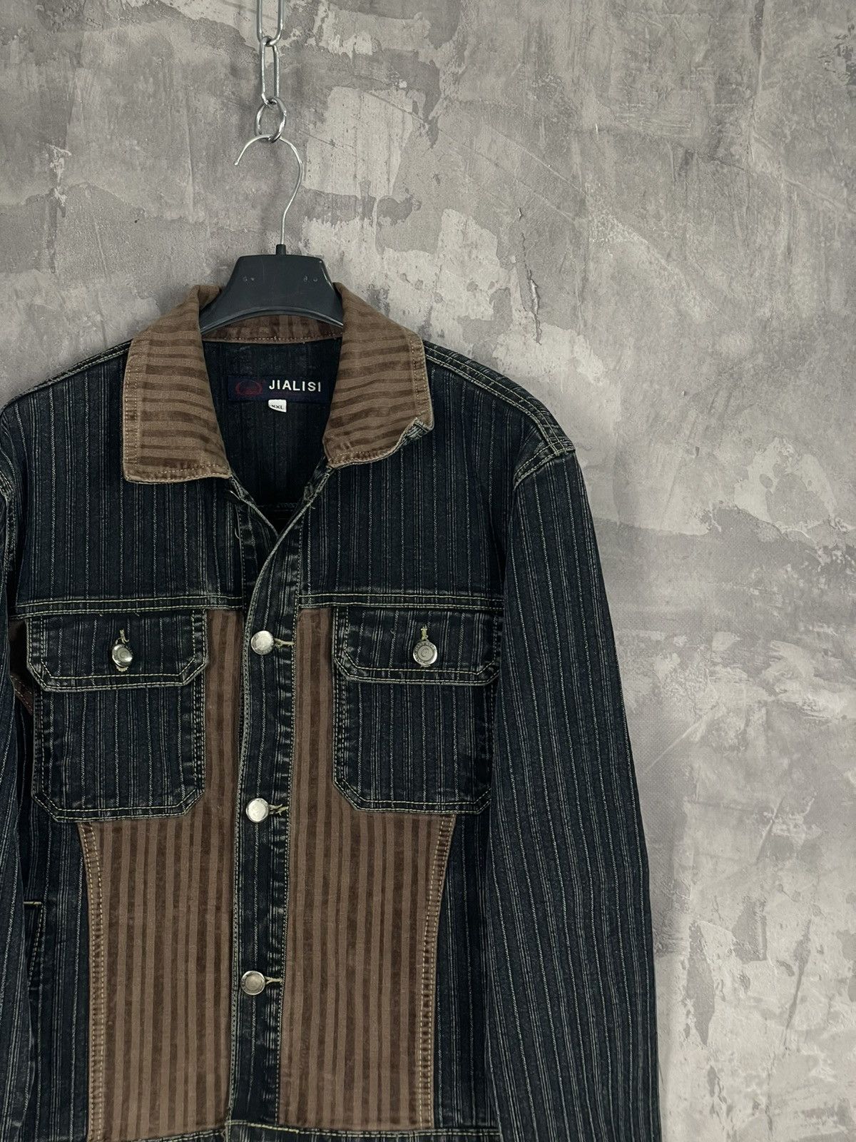 Japanese Brand × Le Grande Bleu (L.G.B.) Avant Garde Italy Design Workwear Denim Jacket Size US XXL / EU 58 / 5 - 4 Thumbnail