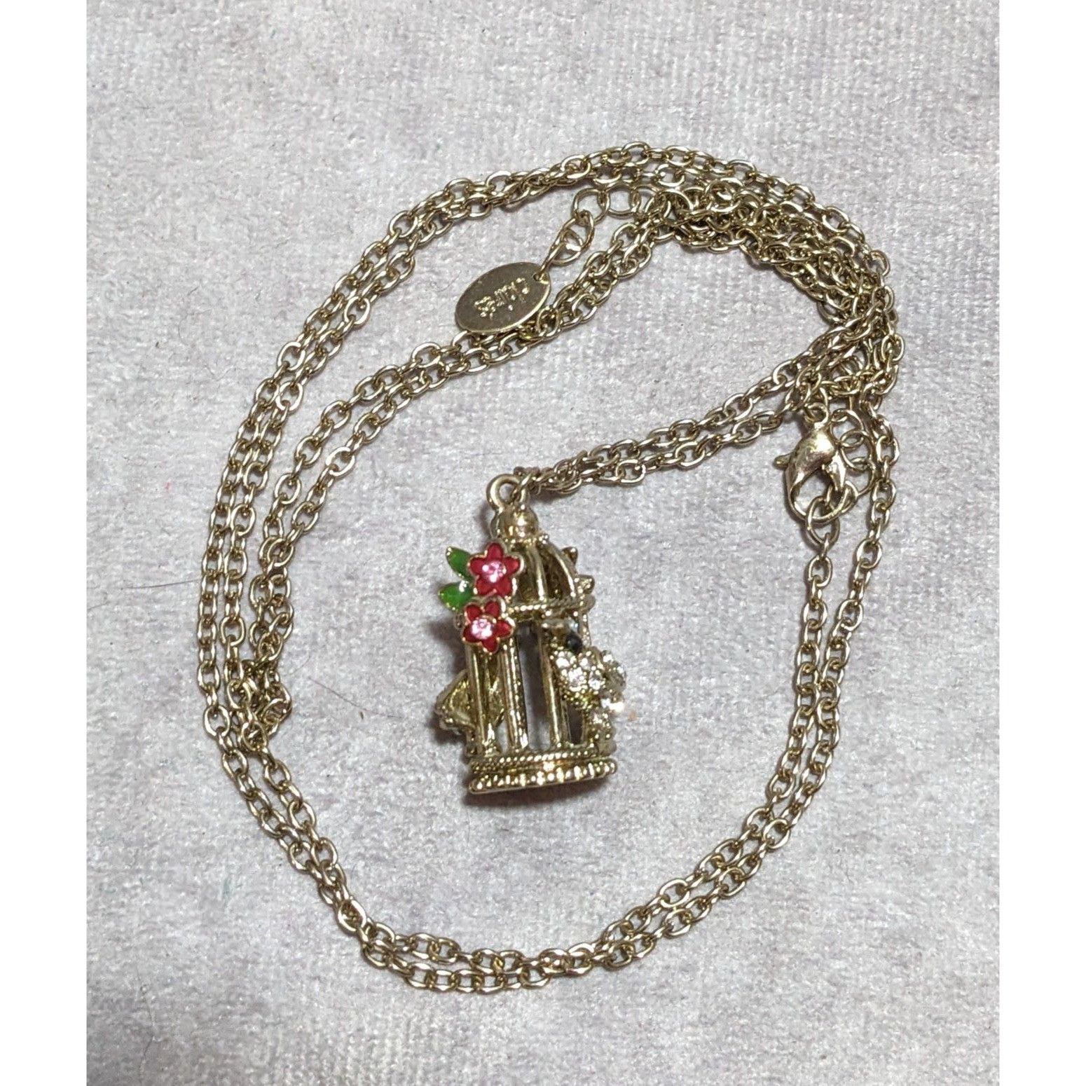 Other Cottagecore Gold Floral Birdcage Necklace Size ONE SIZE - 20 Thumbnail