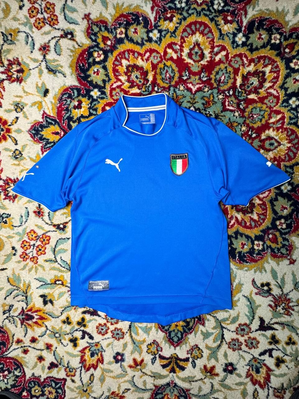 Puma VINTAGE ITALY ITALIA NATIONAL BLUE SOCCER JERSEY PUMA SHIRT Size US M / EU 48-50 / 2 - 1 Thumbnail