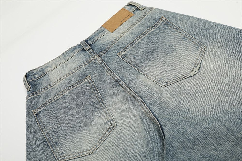Jean Men's American vintage washed distressed scimitar jeans Size US 32 / EU 48 - 4 Thumbnail