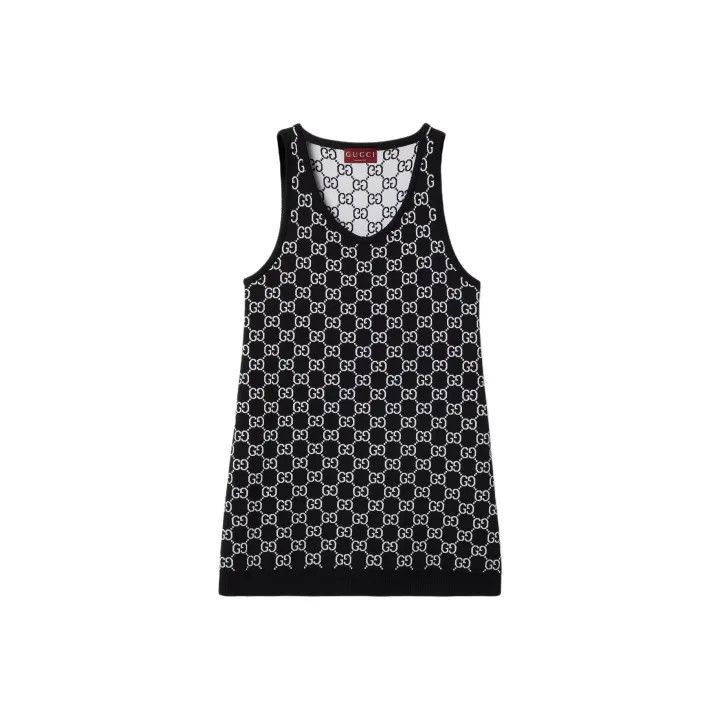 Gucci Gucci Logo Knit Sleeveless Dress for Women-2507 Size S / US 4 / IT 40 - 7 Thumbnail