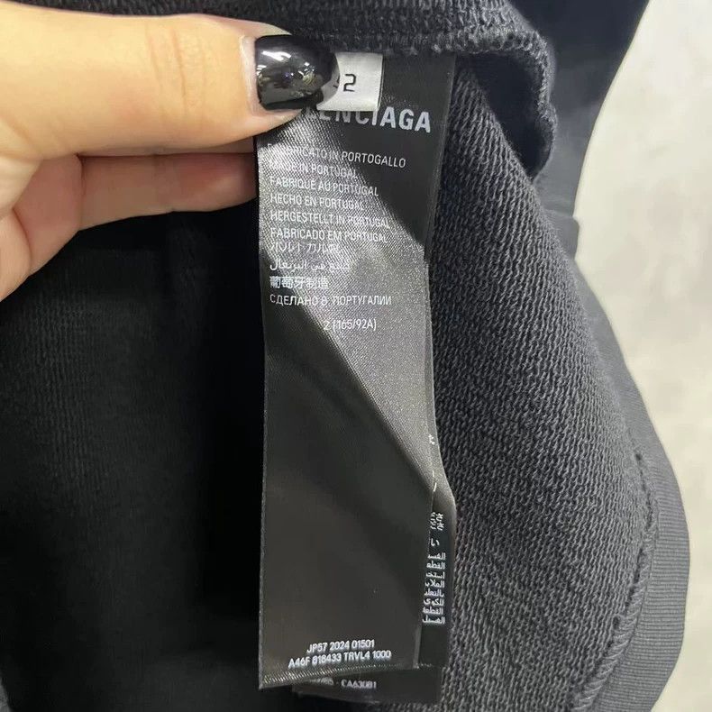 Balenciaga Balenciaga Black Letter Print Hoodie-2505 Size US M / EU 48-50 / 2 - 3 Thumbnail