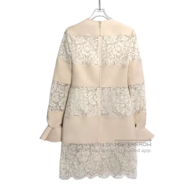 Valentino Valentino Lace long-sleeved crew neck dress Size S / US 4 / IT 40 - 2 Thumbnail