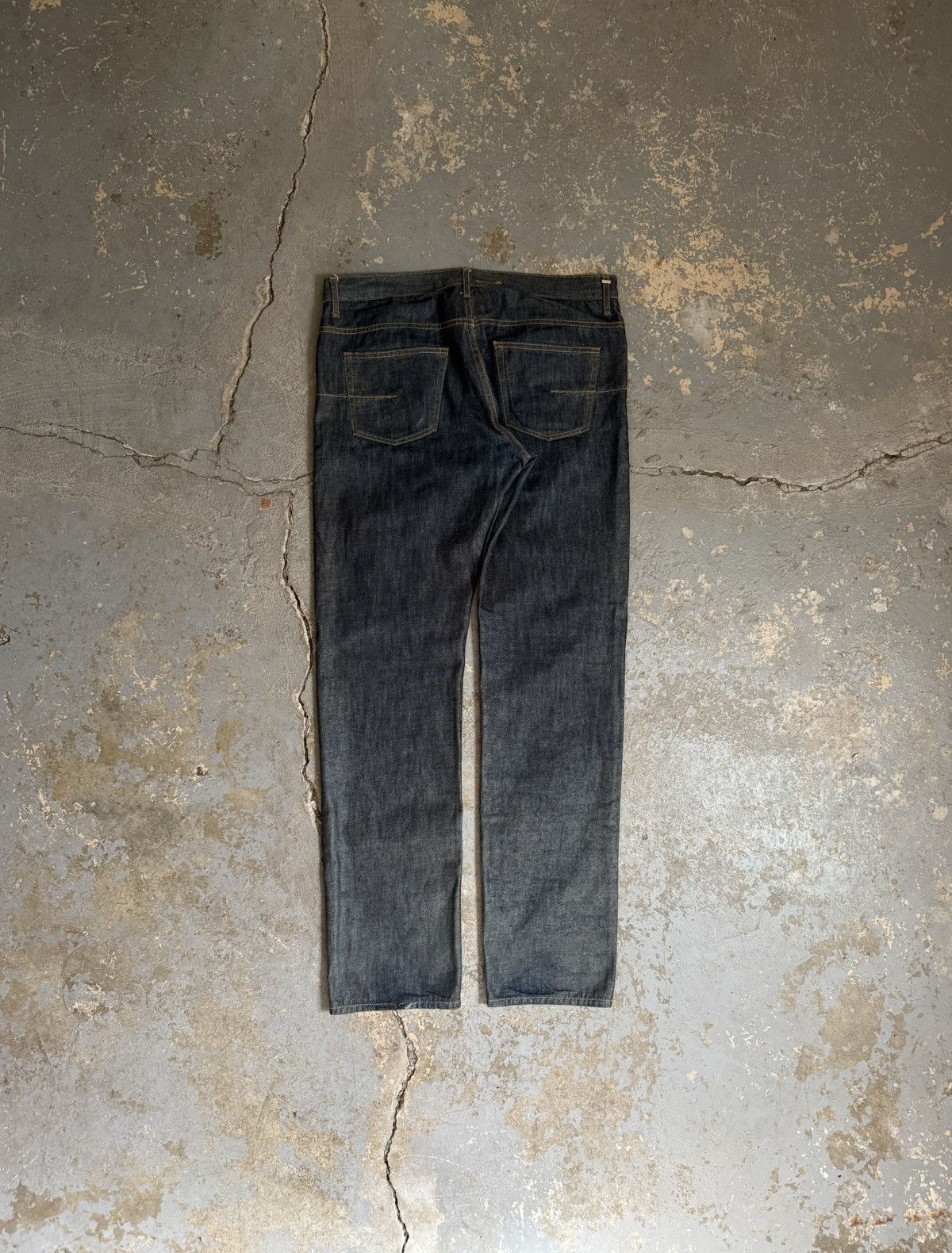 Dior × Hedi Slimane AW07 “Navigate” Green Waxed Jeans Size US 33 - 7 Thumbnail