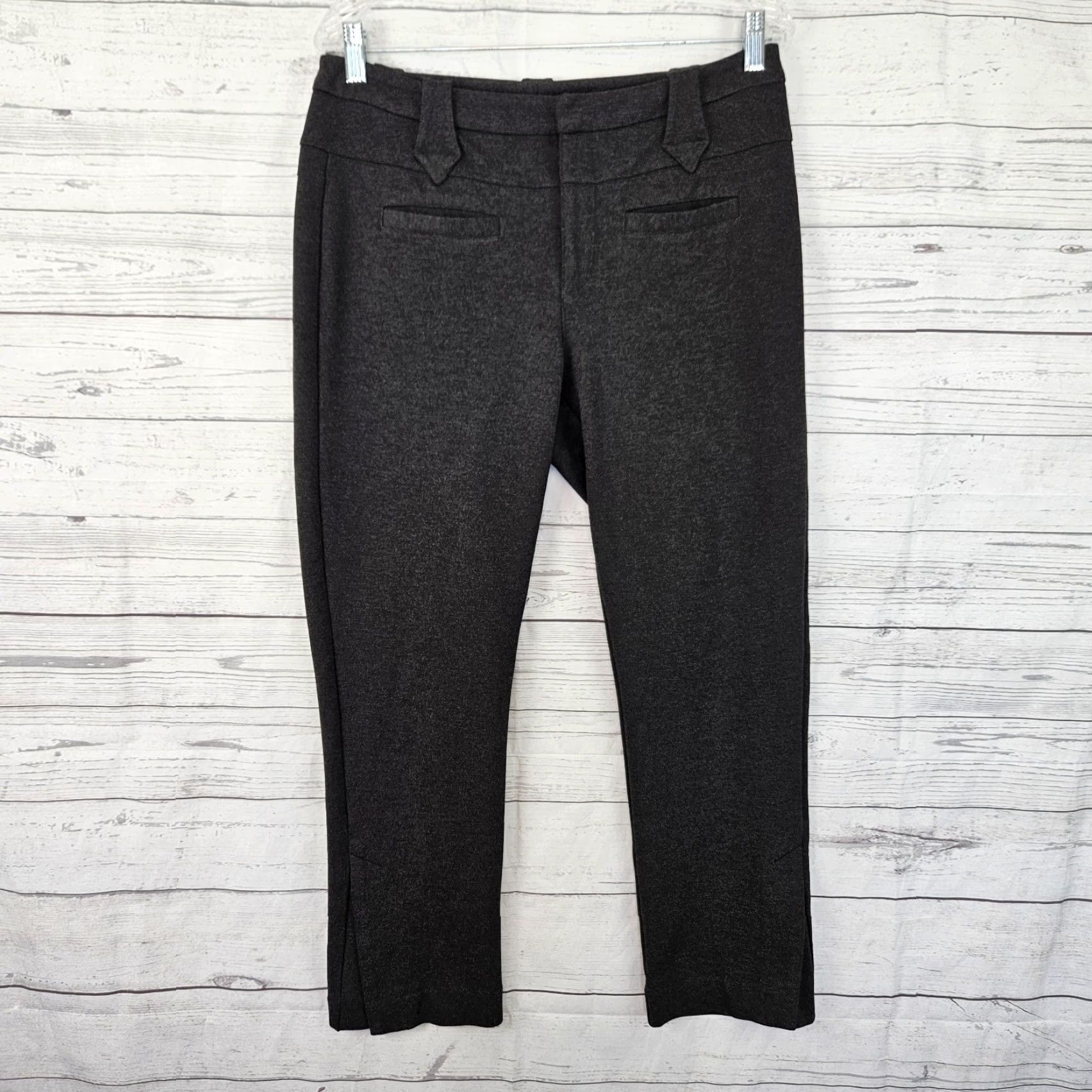 Vintage Cabi Womens Barrister Trouser Sz 8 Gray Ponte Knit Mid Rise Size 30" / US 8 / IT 44 - 2 Thumbnail