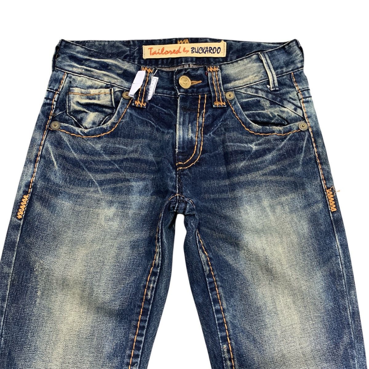 If Six Was Nine 2000’s Buckaro Distressed Flared Bootcut Jeans Pants Size US 30 / EU 46 - 4 Thumbnail