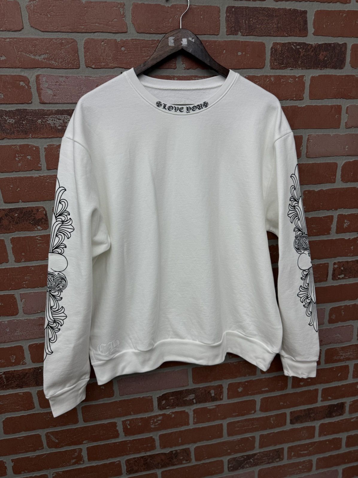 Chrome Hearts Chrome Hearts “Love You” Crew Sweatshirt *NEW